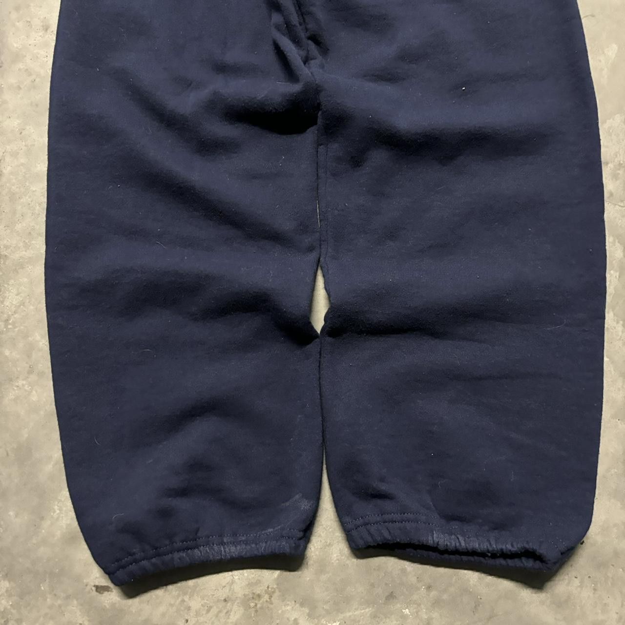 Japanese Brand × Vintage Crazy Vintage Y2K/2000s Navy Blue Comfy Essential Sweatpants! Size US 28 / EU 44 - 5 Thumbnail