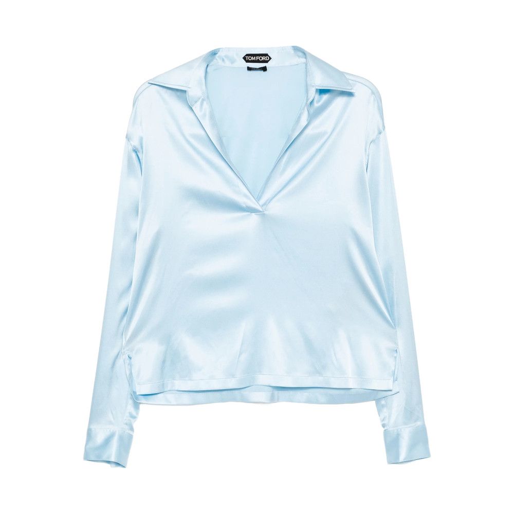 Tom Ford Tom Ford BLUE Tops - Polo Tops Size S / US 4 / IT 40 - 1 Thumbnail