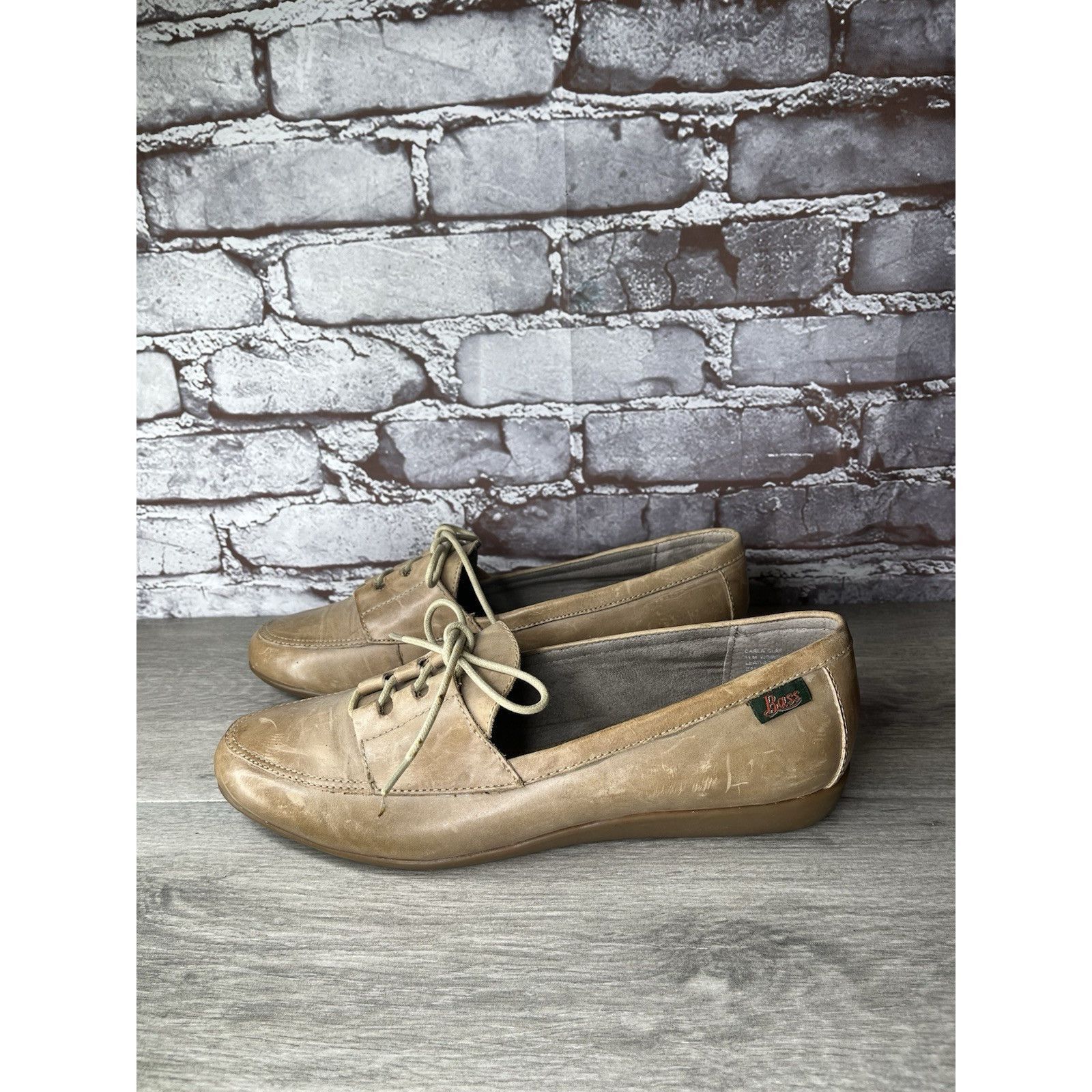 Bass GH Bass & Co. Bass Carla Clay Tan Leather Oxfords Shoes Wome Size US 11 / IT 41 - 1 Thumbnail