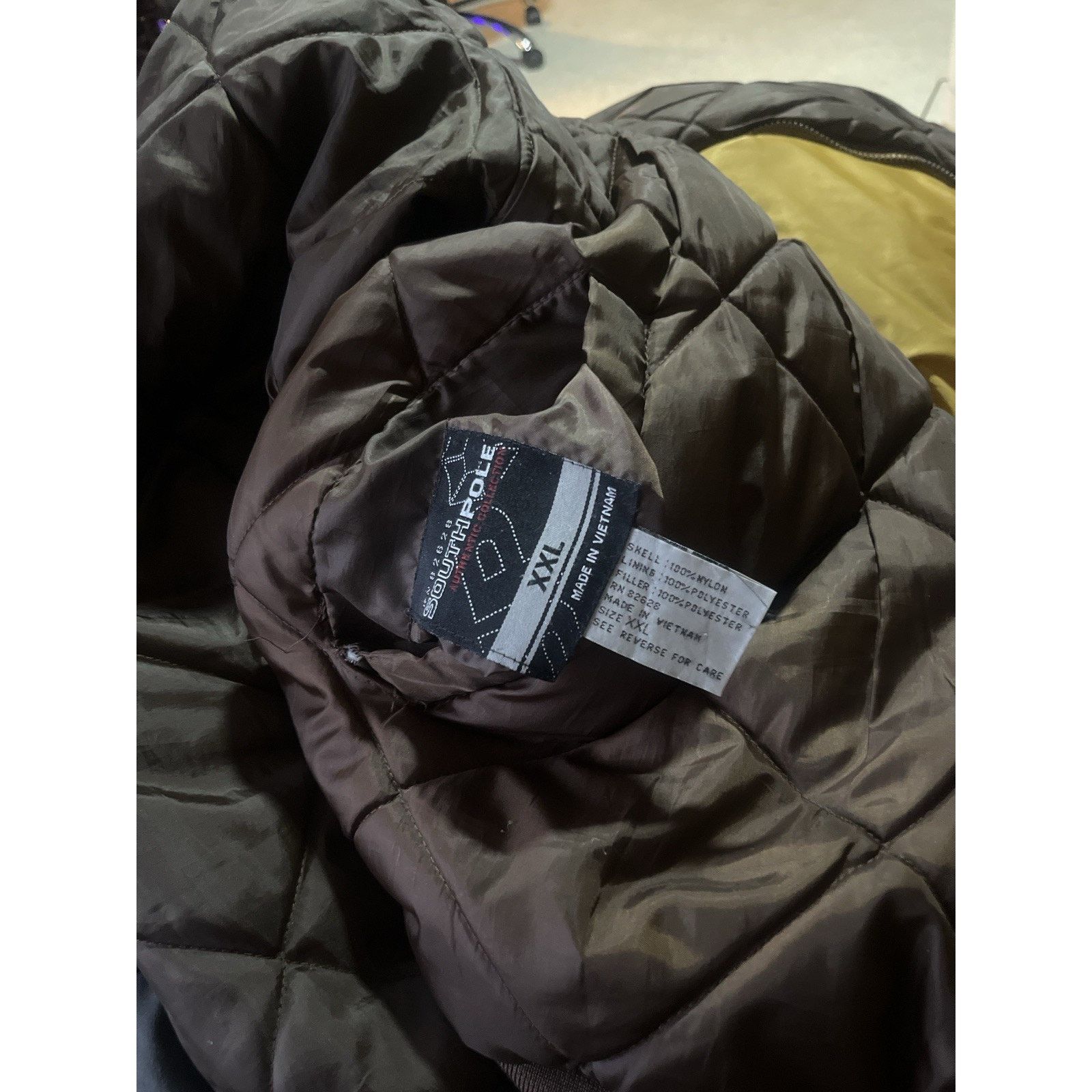 Southpole VTG Southpole Reversible Bomber /Puffer Jacket Brown/ Yellow Size US XXL / EU 58 / 5 - 2 Thumbnail
