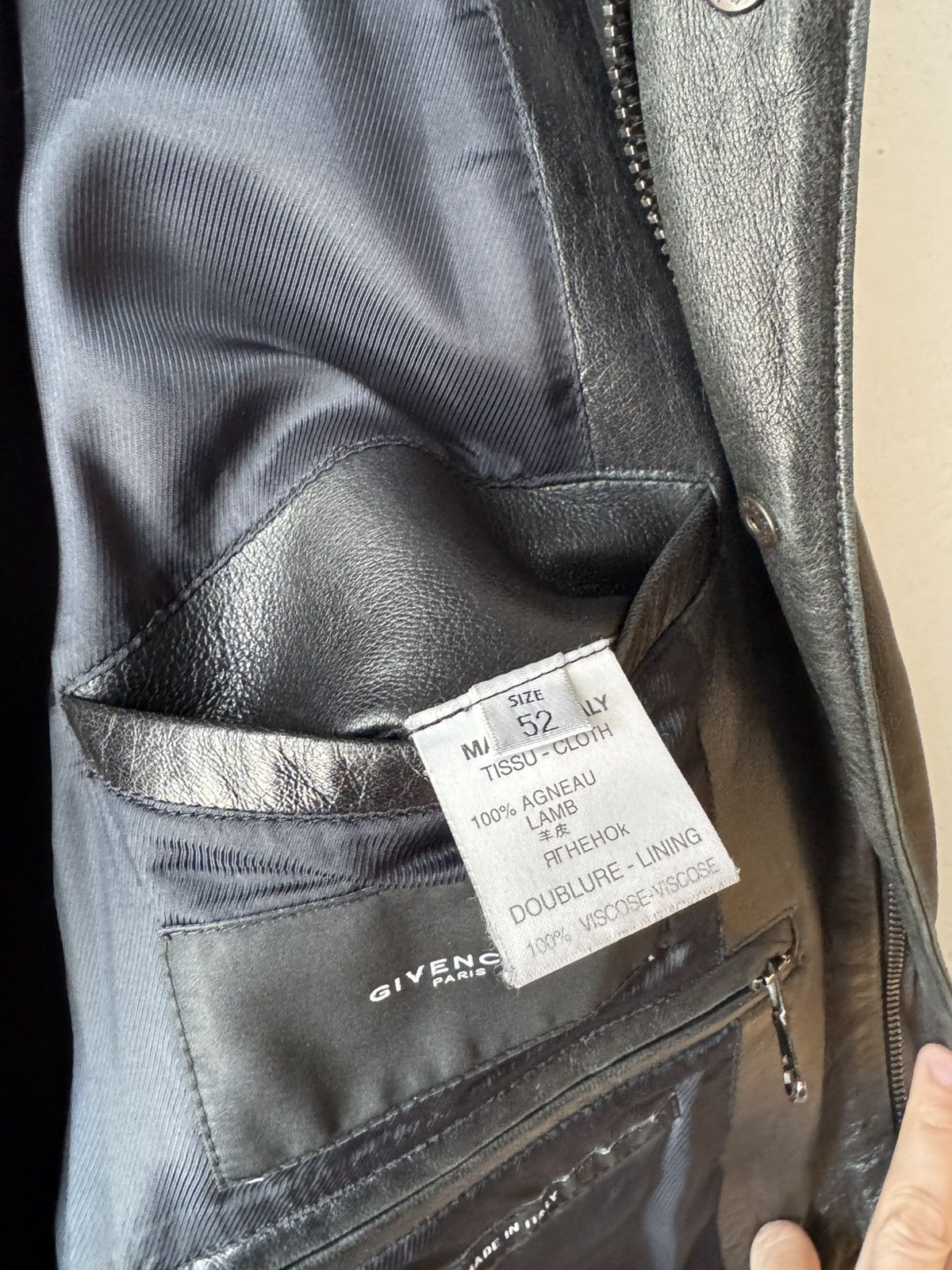 Givenchy Leather Military Multi Pocket Jacket Size US L / EU 52-54 / 3 - 7 Thumbnail