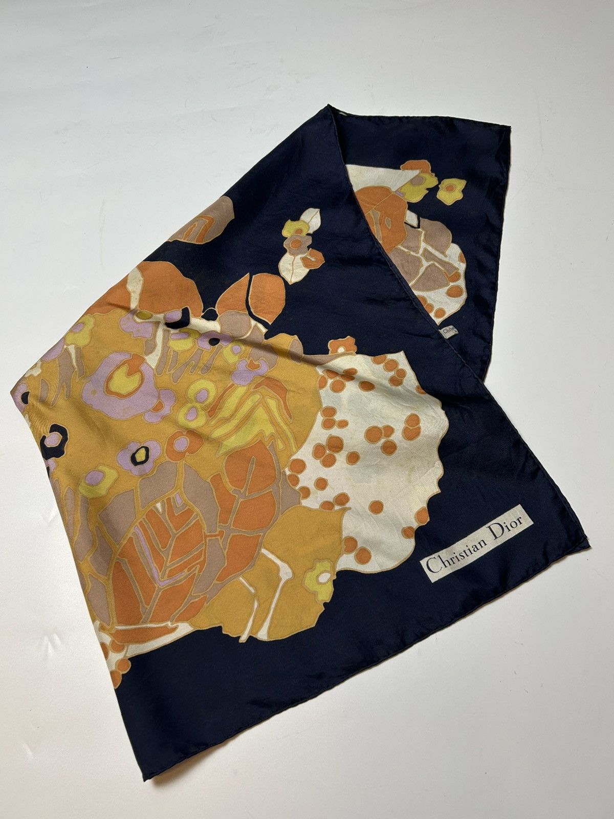Christian Dior Monsieur × Designer CHRISTIAN DIOR FOULARD IN SETA BLU SCARF Size ONE SIZE - 4 Thumbnail