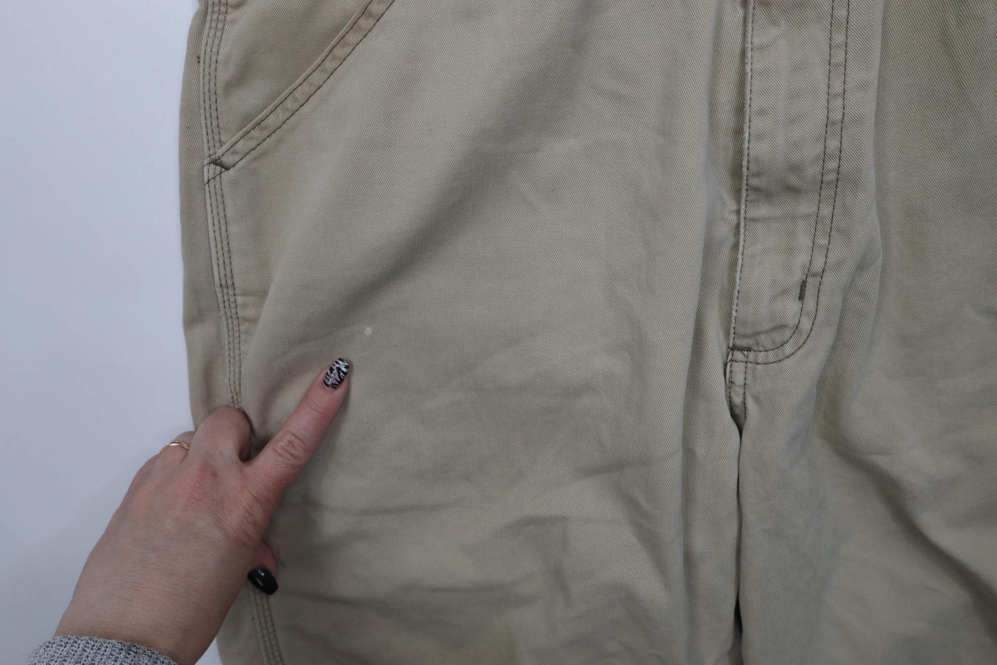 Polo Ralph Lauren Vintage 90s Ralph Lauren Baggy Carpenter Shorts Beige Cotton Size US 34 / EU 50 - 5 Thumbnail
