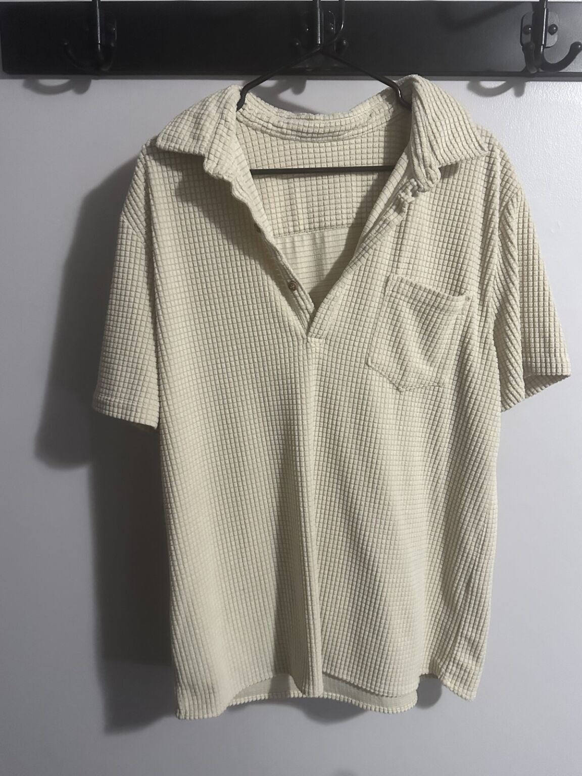 Other Unbranded Waffle Polo Tee Size US XL / EU 56 / 4 - 1 Thumbnail