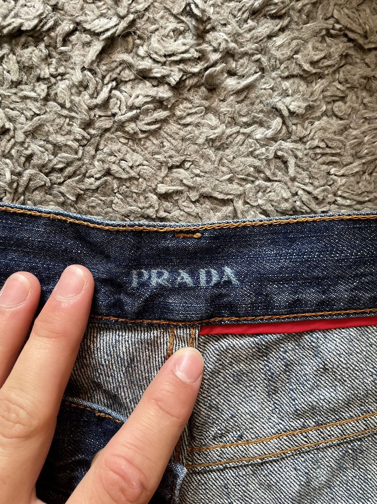 Prada × Vintage Prada Milano Jeans Denim Vintage Streetwear Logo Y2k Rare Size US 30 / EU 46 - 17 Thumbnail