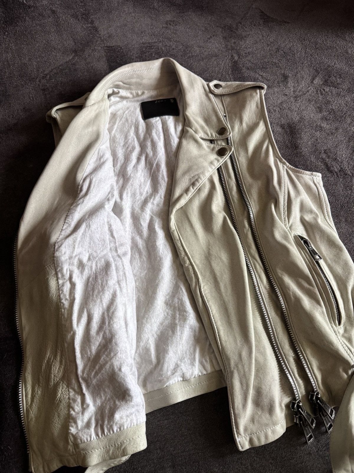 Japanese Brand R13 leather vest calfskin vintage y2k opium Size US M / EU 48-50 / 2 - 14 Thumbnail