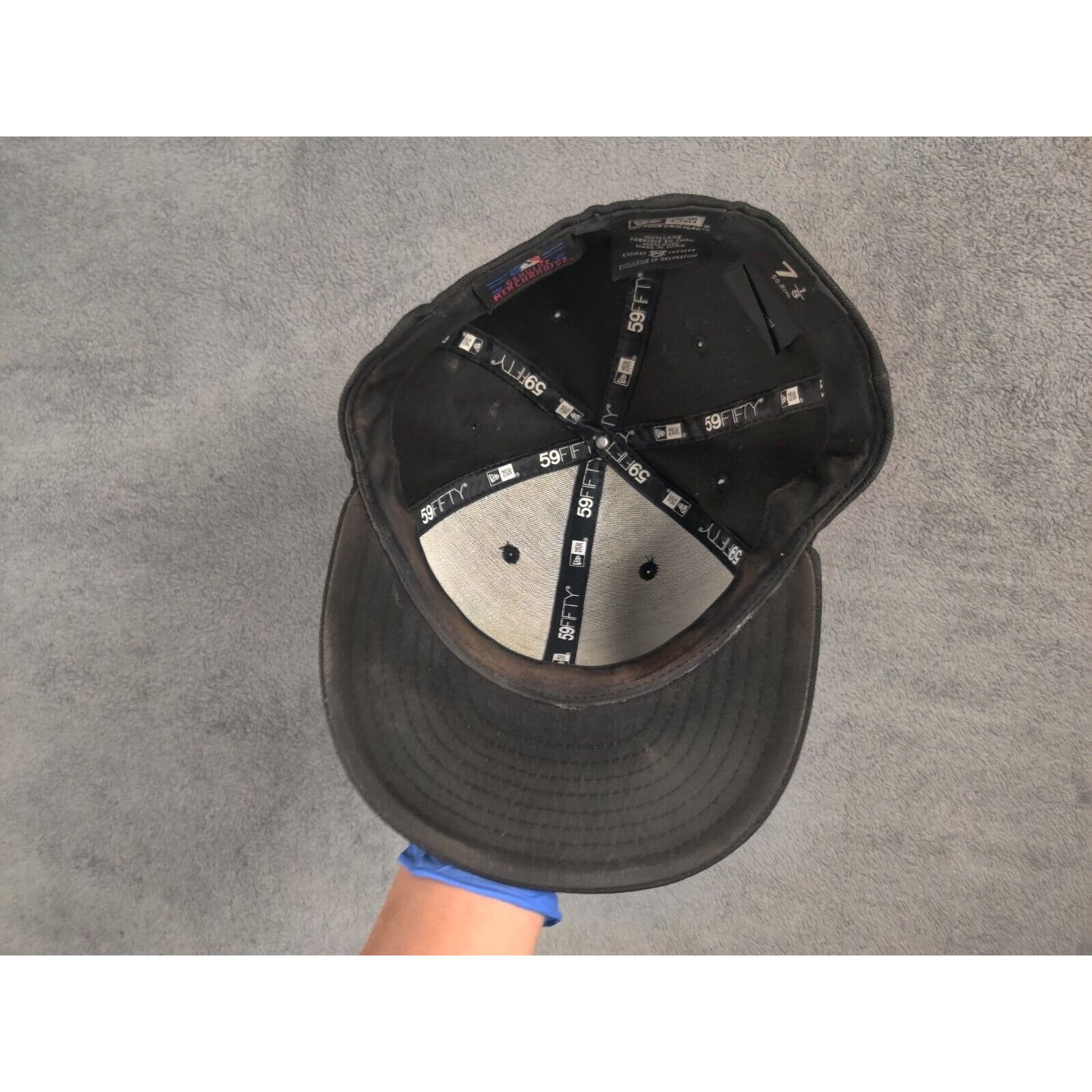 New Era San Francisco Giants Hat Cap Fitted 7 1/8 Black Embroidered Size ONE SIZE - 7 Thumbnail