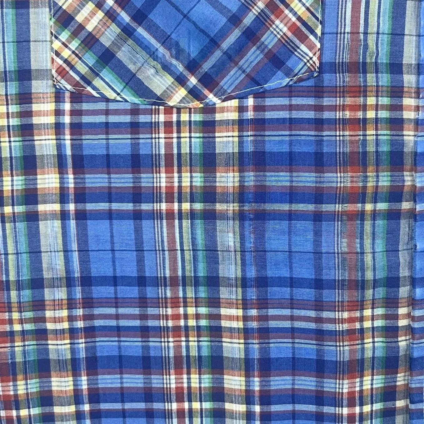Vintage VINTAGE Dale's Made In USA Cowboy Western Plaid Check Pearl Snap Popper Shirt Medium Men Blue/Turquoise 90s Cohesive Western Theme Mens Size US M / EU 48-50 / 2 - 7 Thumbnail