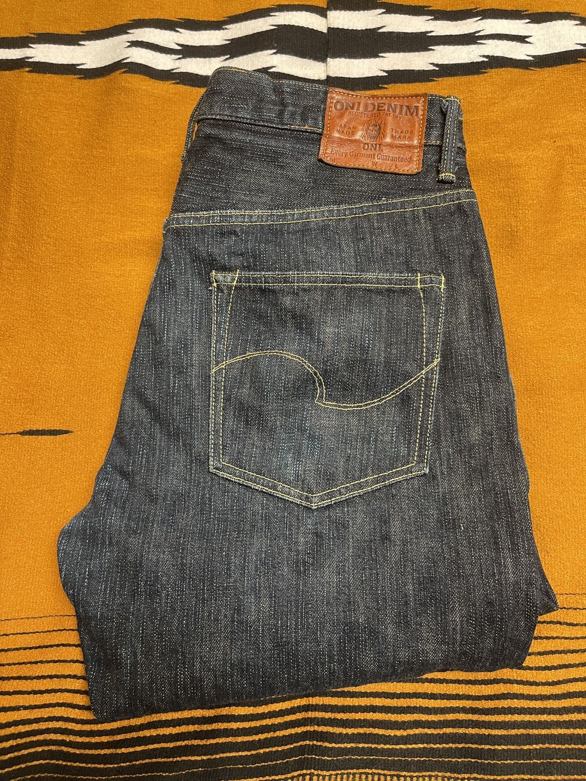 ONI Denim 902GC-KHN "Kihannen" 18oz Actual Waist 35(altered)