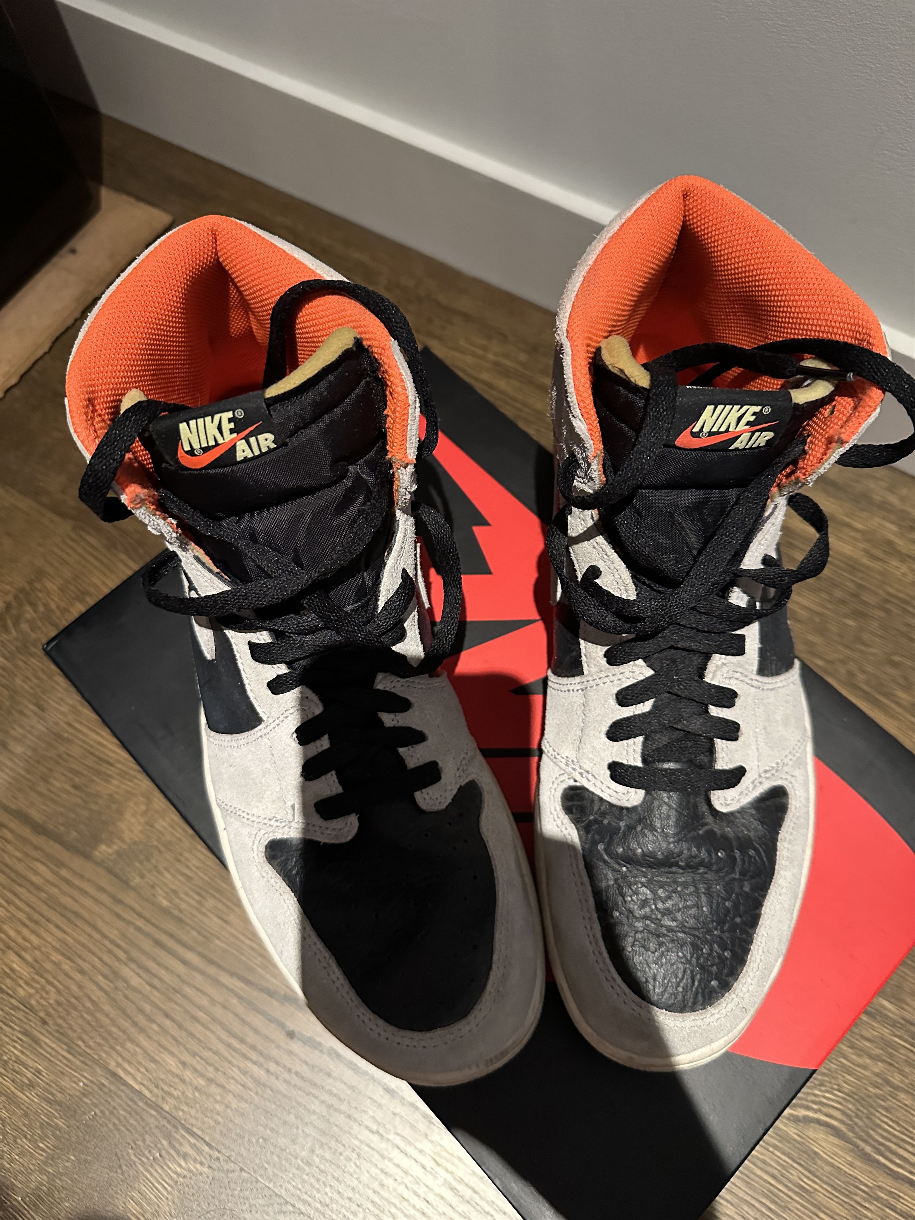 Nike Air Jordan 1 Retro High Neutral Grey 2019 Size US 11.5 / EU 44-45 - 7 Thumbnail