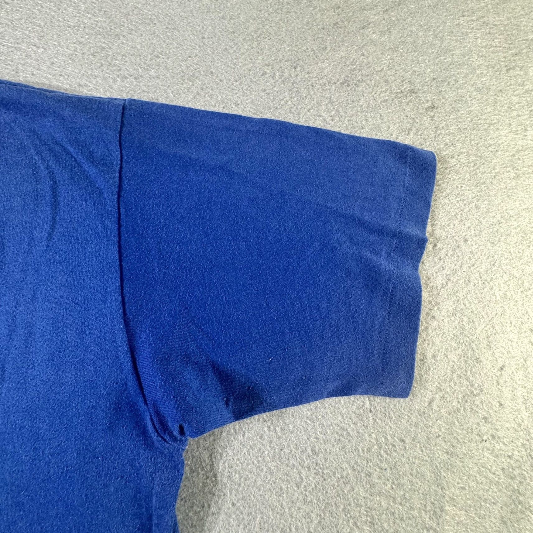 Jerzees VINTAGE Jerzees Shirt Mens L Blue Made USA Blank Single Stitch Tee 90s Size US L / EU 52-54 / 3 - 4 Thumbnail