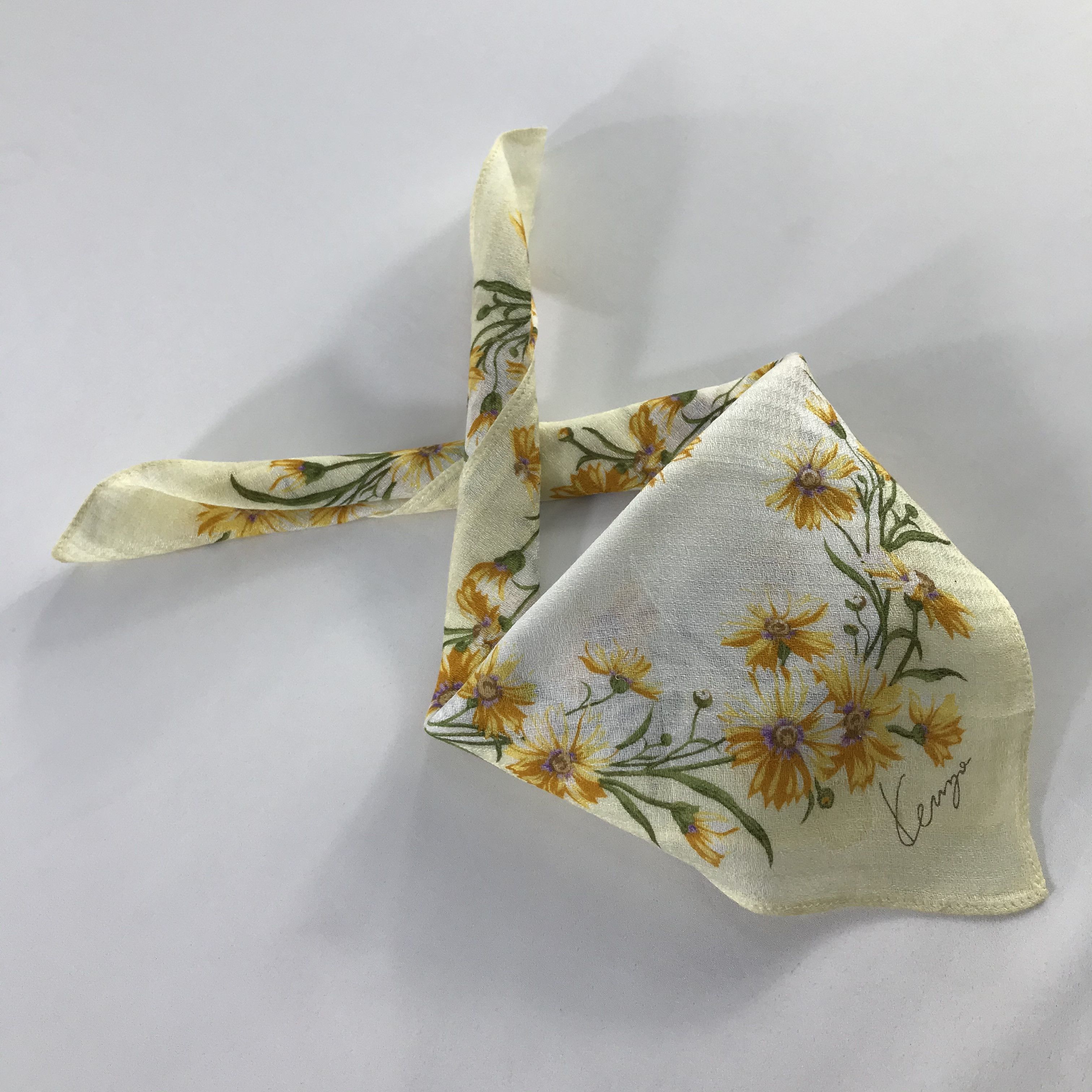 Kenzo × Vintage Kenzo Bandana / Handkerchief / Neckerchief - S579 Size ONE SIZE - 4 Thumbnail