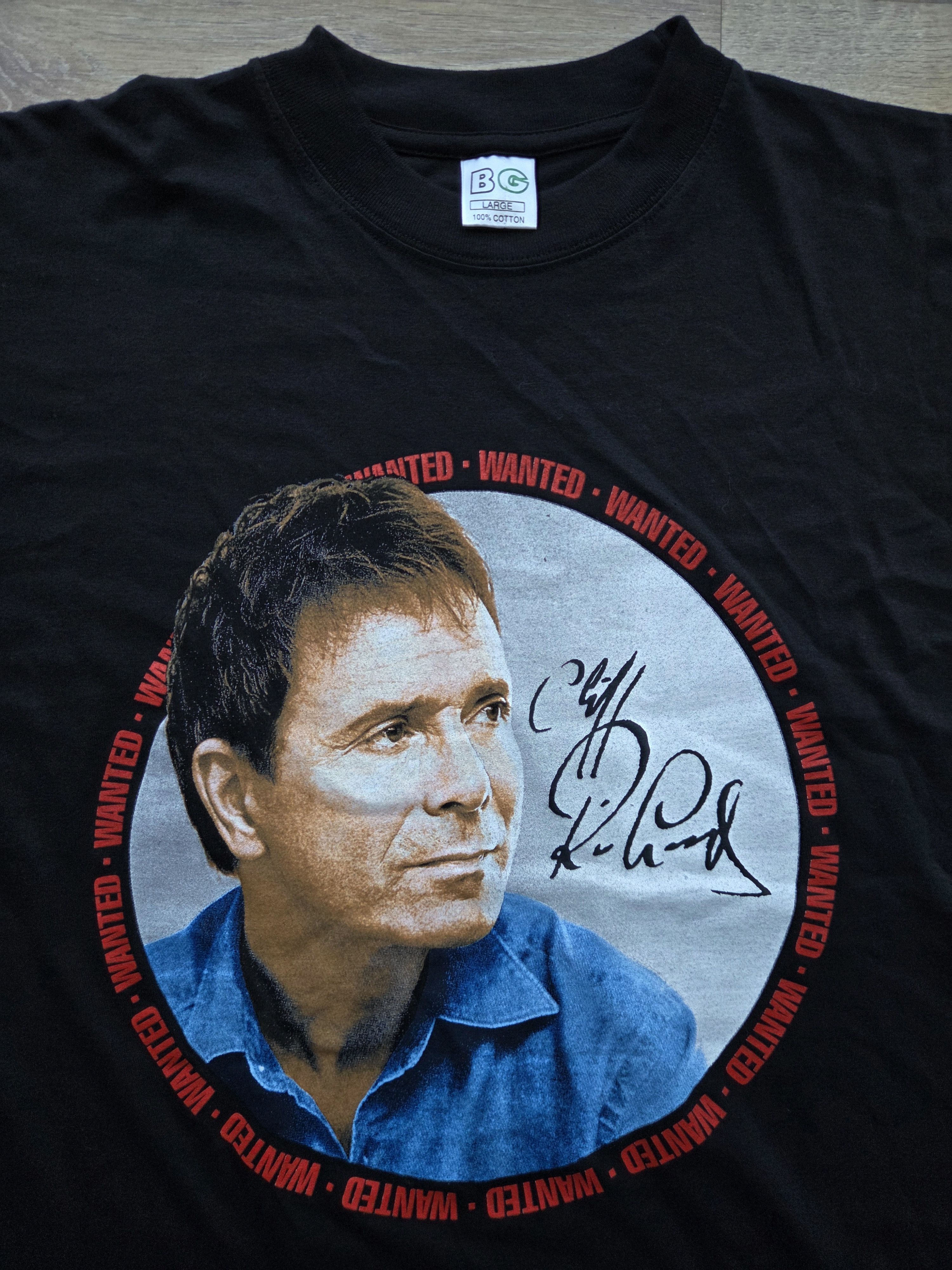 Band Tees Vintage Cliff Richard 2002 Wanted UK Tour Band T Shirt Size US L / EU 52-54 / 3 - 3 Thumbnail