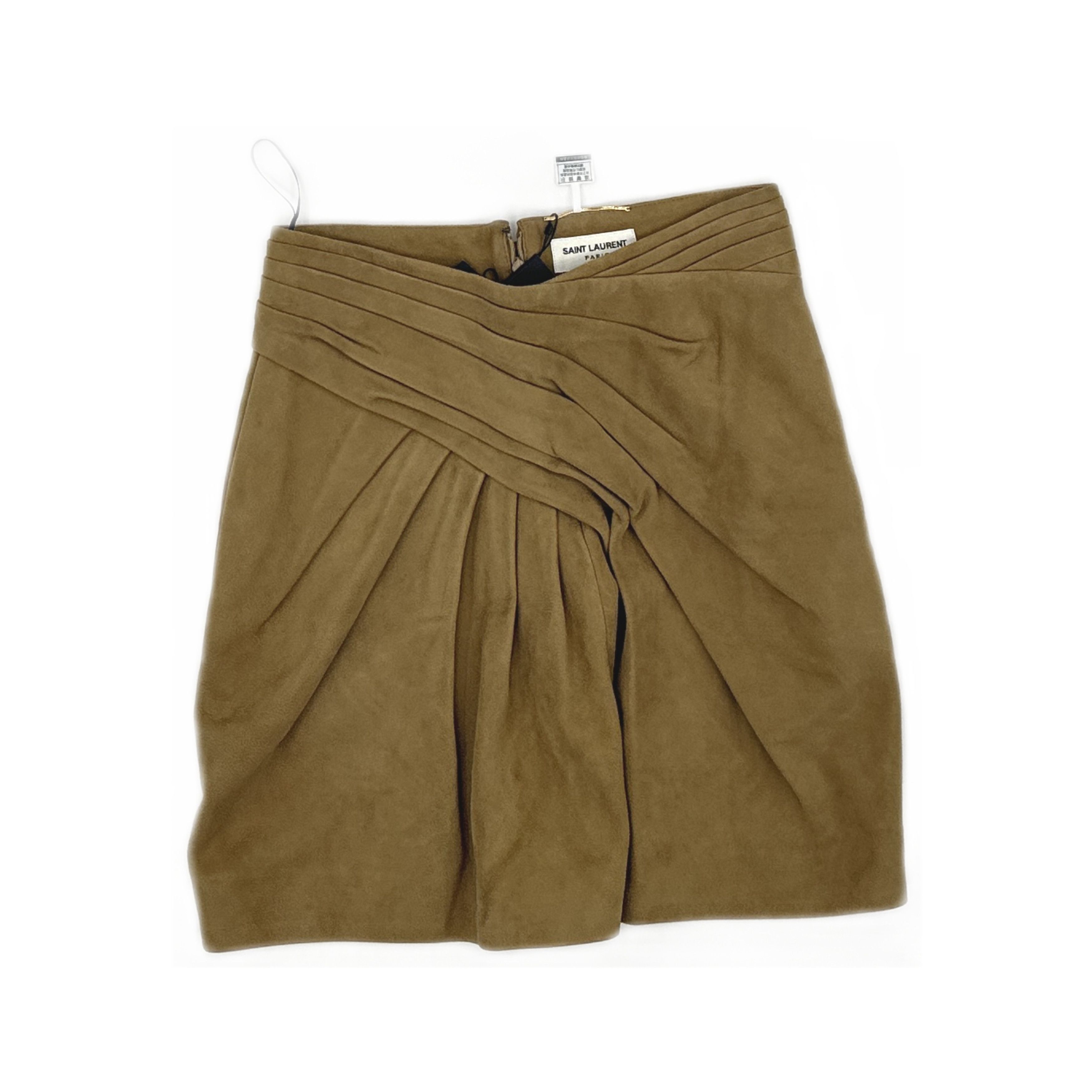 Saint Laurent Paris Saint Laurent Suede Mini Skirt Size 36 Size 26" / US 2 / IT 38 - 1 Thumbnail