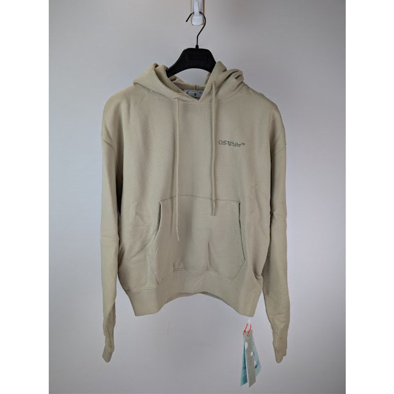 Off-White o1rshd1 Caravagg Crowning Over Hoodie in Dark Sand / Black Size US M / EU 48-50 / 2 - 2 Thumbnail