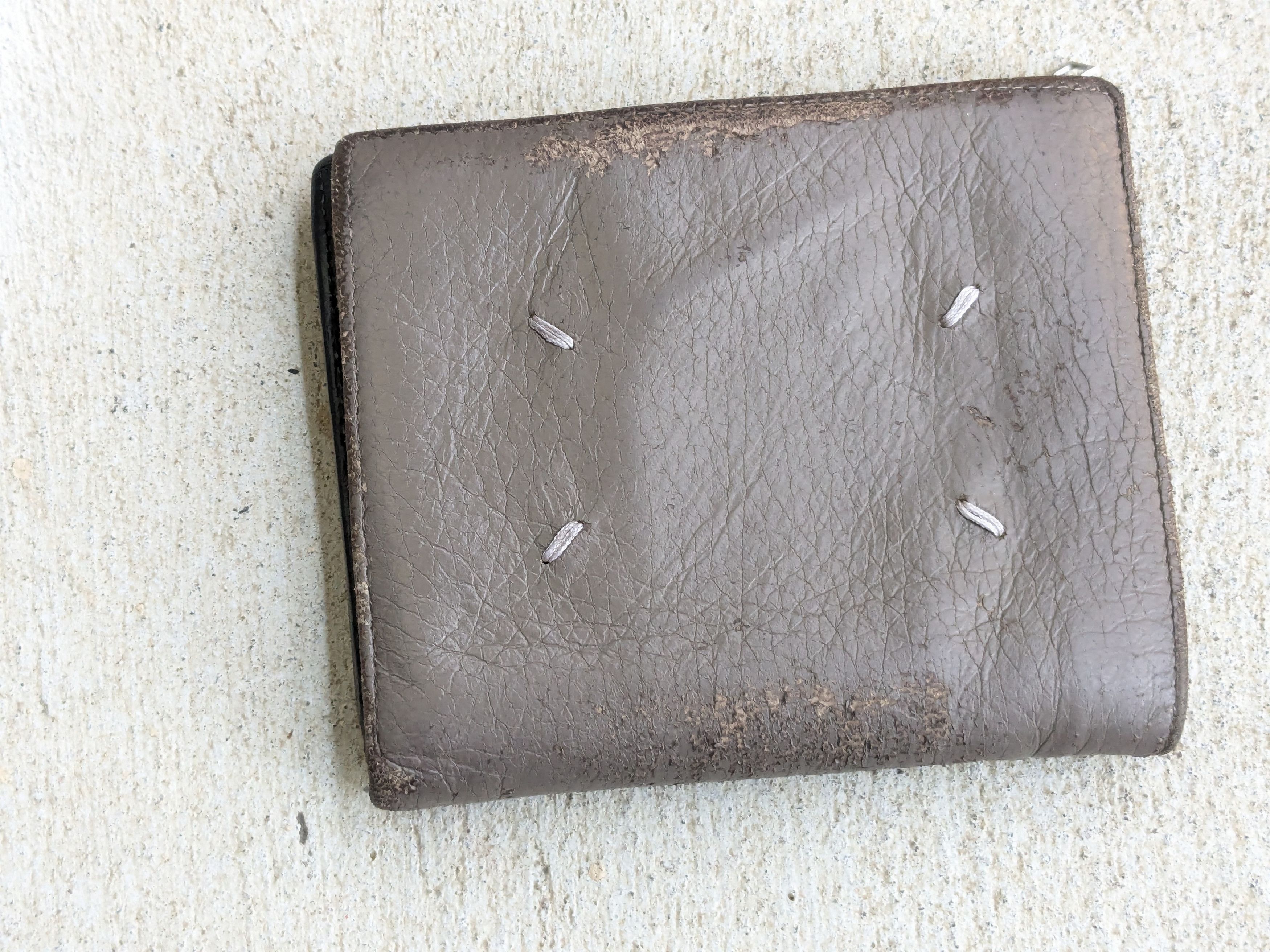Maison Margiela Maison Margiela Cardholder Wallet Gray Leather Slim Size ONE SIZE - 5 Thumbnail