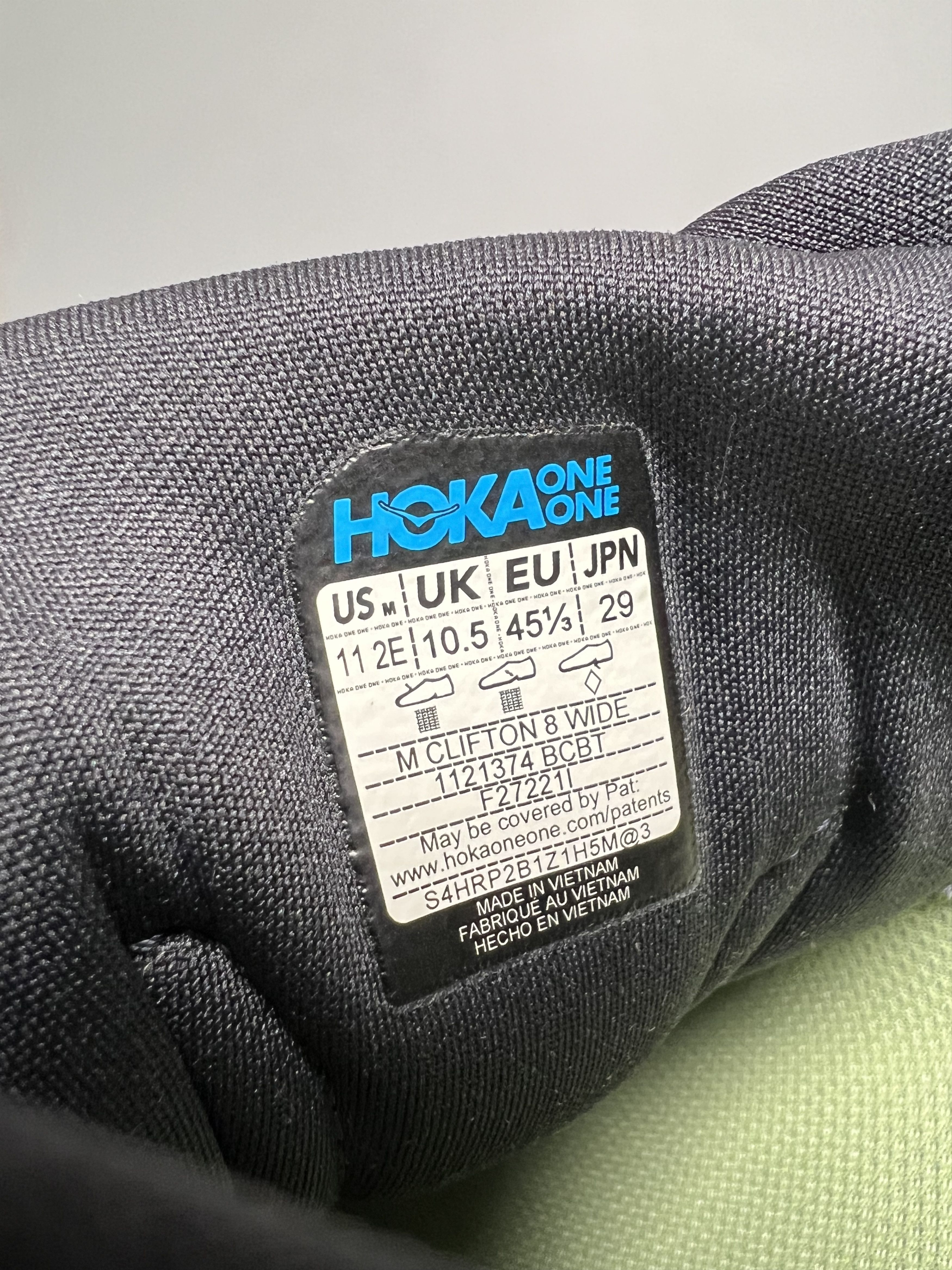 Hoka 11 EE Hoka One One Clifton 8 Wide Running Shoes Size US 11 / IT 41 - 11 Thumbnail