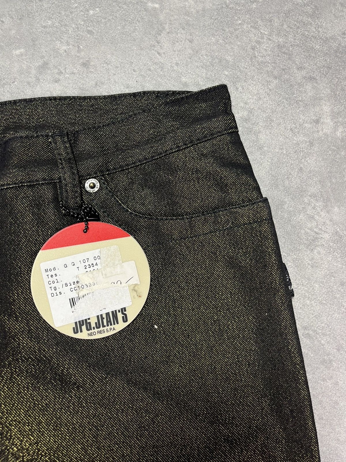 Jean Paul Gaultier DSWT Jean Paul Gaultier Long Glitter Denim Jeans 28 Size 28" / US 6 / IT 42 - 7 Thumbnail