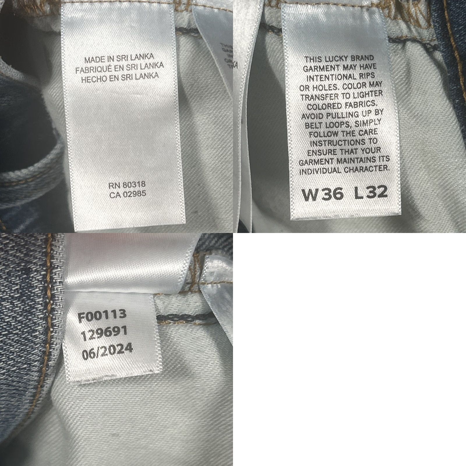 Lucky Brand Lucky Brand Jeans 223 Straight Denim Jeans 36 x 32 Regular Blue Mens Vintage No Stretch Size US 36 / EU 52 - 9 Thumbnail