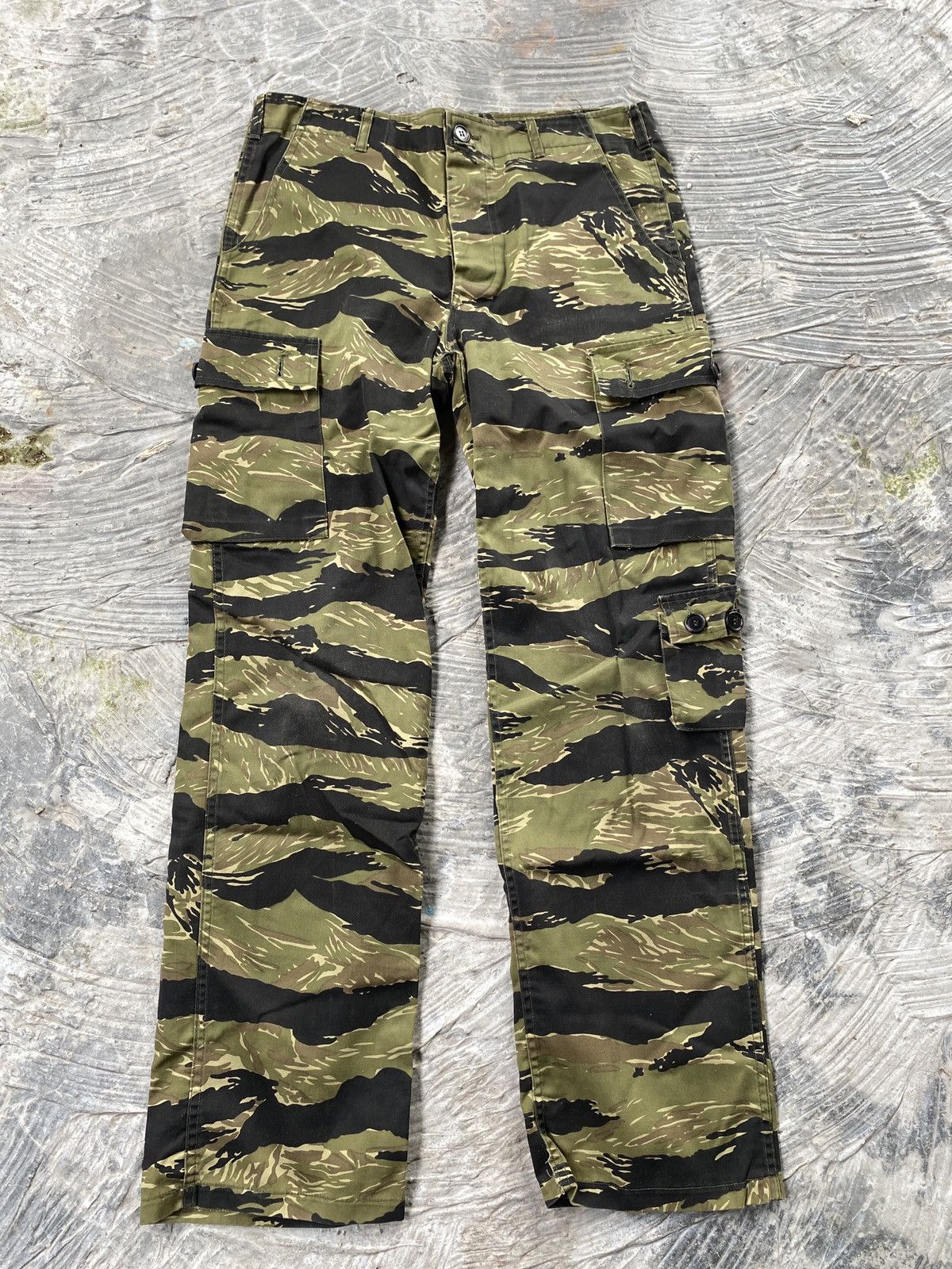 Vintage 💥RARE💥Vintage N.S Division Cargo Pant Tiger Stripe Size US 34 / EU 50 - 2 Thumbnail