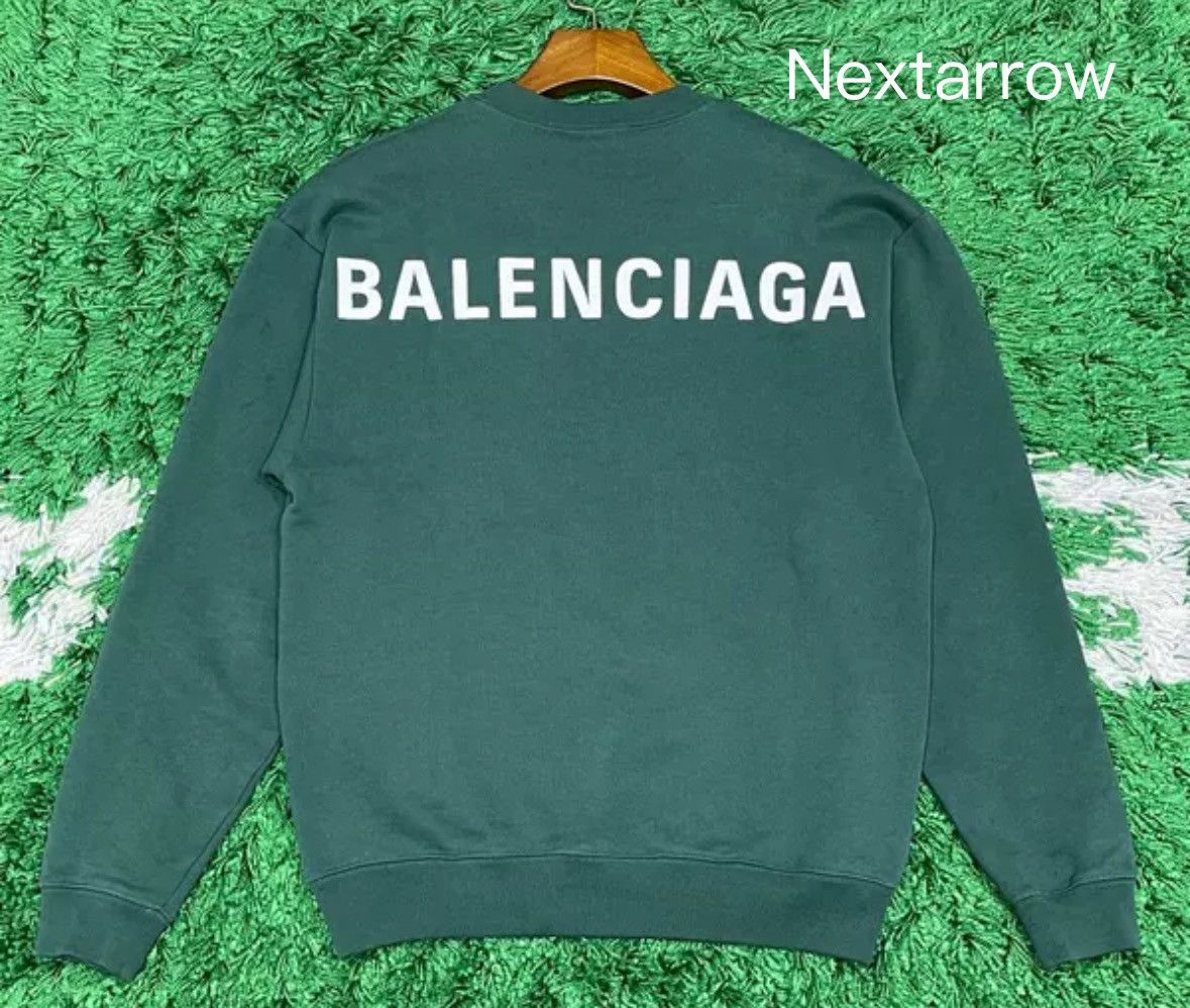 Balenciaga Balenciaga green back printed logo hoodie2412-Nextarrow Size US XS / EU 42 / 0 - 2 Thumbnail