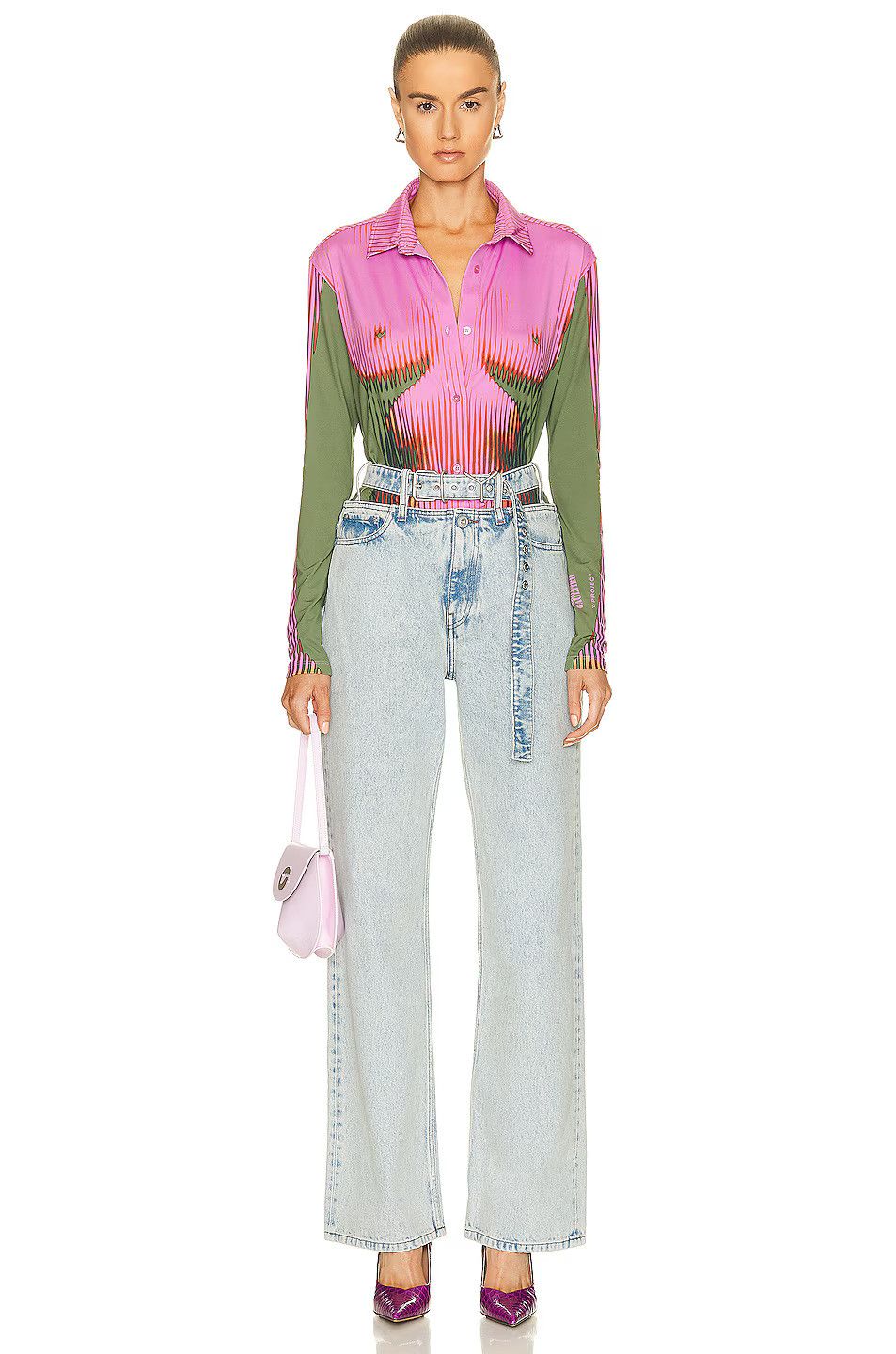 Pink Khaki Body Morph Shirt