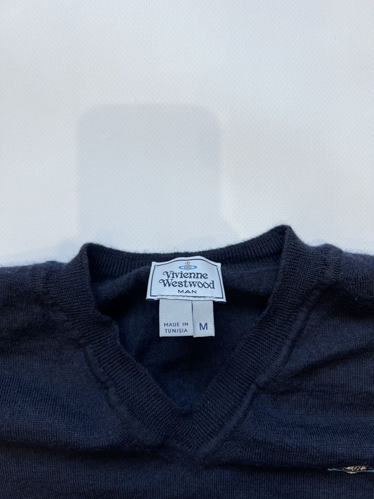 Vivienne Westwood Vivienne Westwood Navy Sweater V Neck Mens Size US M / EU 48-50 / 2 - 4 Thumbnail