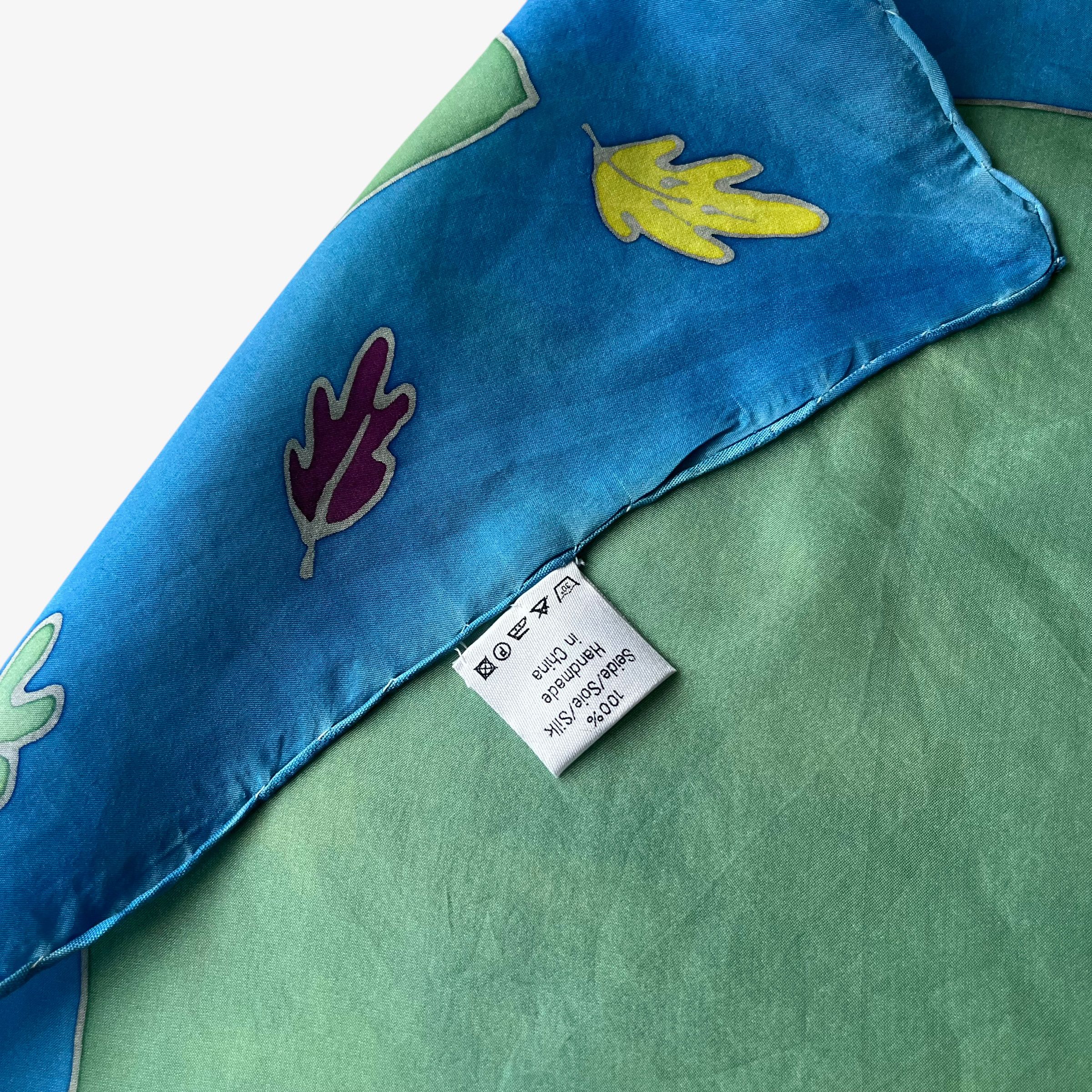 Disney Vintage 90s Disney Pocahontas Floral Hand Painted Silk Scarf Size ONE SIZE - 2 Thumbnail