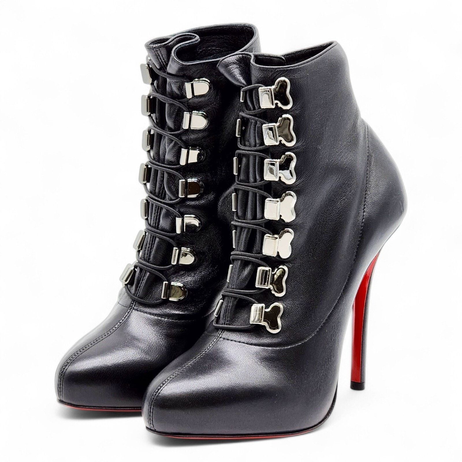 Troopista 120 Leather Ankle Boots Pumps Black EU 37 US 6.5
