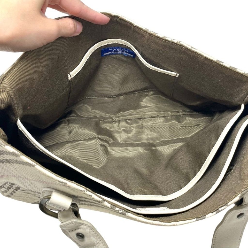 Burberry Burberry Blue Label Cream Plaid Satchel Shoulder Bag Size ONE SIZE - 11 Thumbnail