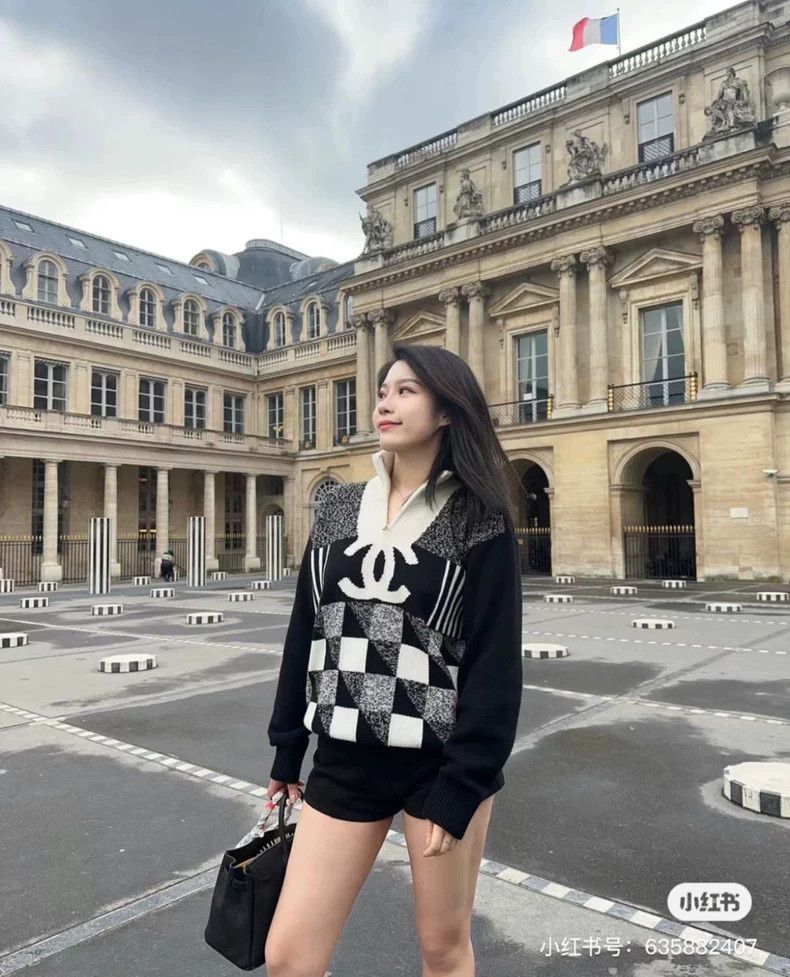 Chanel Chanel 22N Ski Series Checkerboard Sweater 2503-Nextarrow Size S / US 4 / IT 40 - 9 Thumbnail