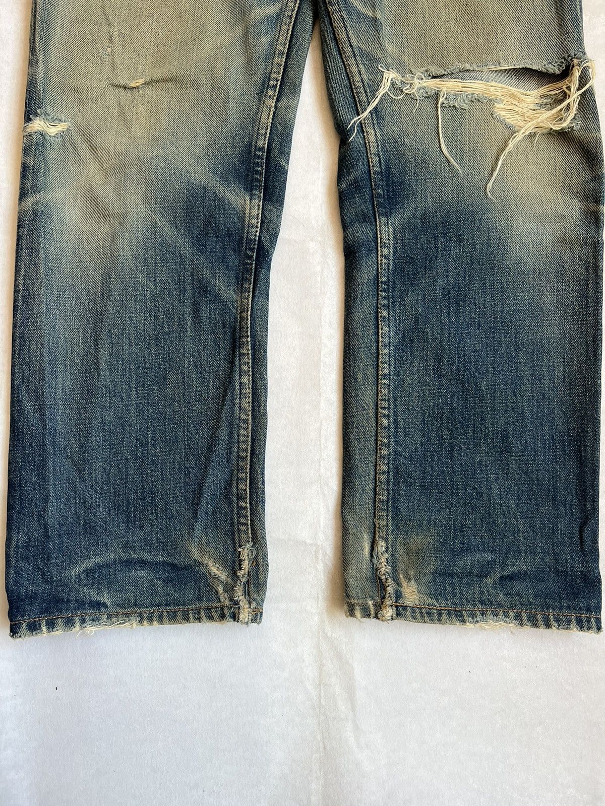 A.P.C. APC Dirty Wash Selvedge Distressed Denim Rare Size US 30 / EU 46 - 5 Thumbnail