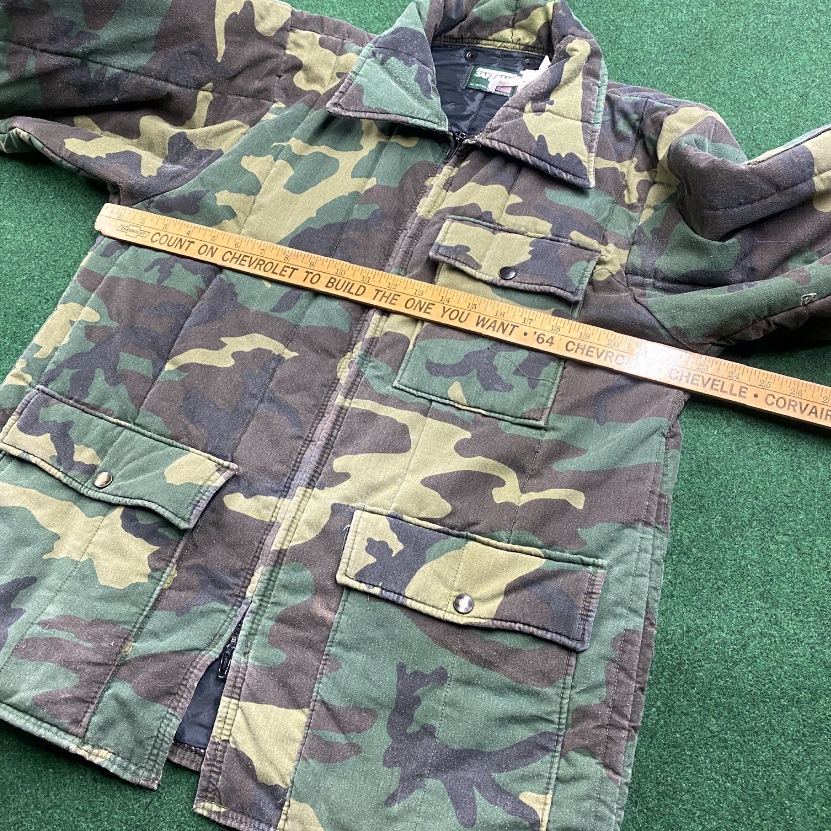 SafTbak VINTAGE SafTbak Jacket Camouflage 3-in-1 Insulated Lined Zip 80s Army Outdoor Hunting Coat Mens L Brown Size US L / EU 52-54 / 3 - 6 Thumbnail