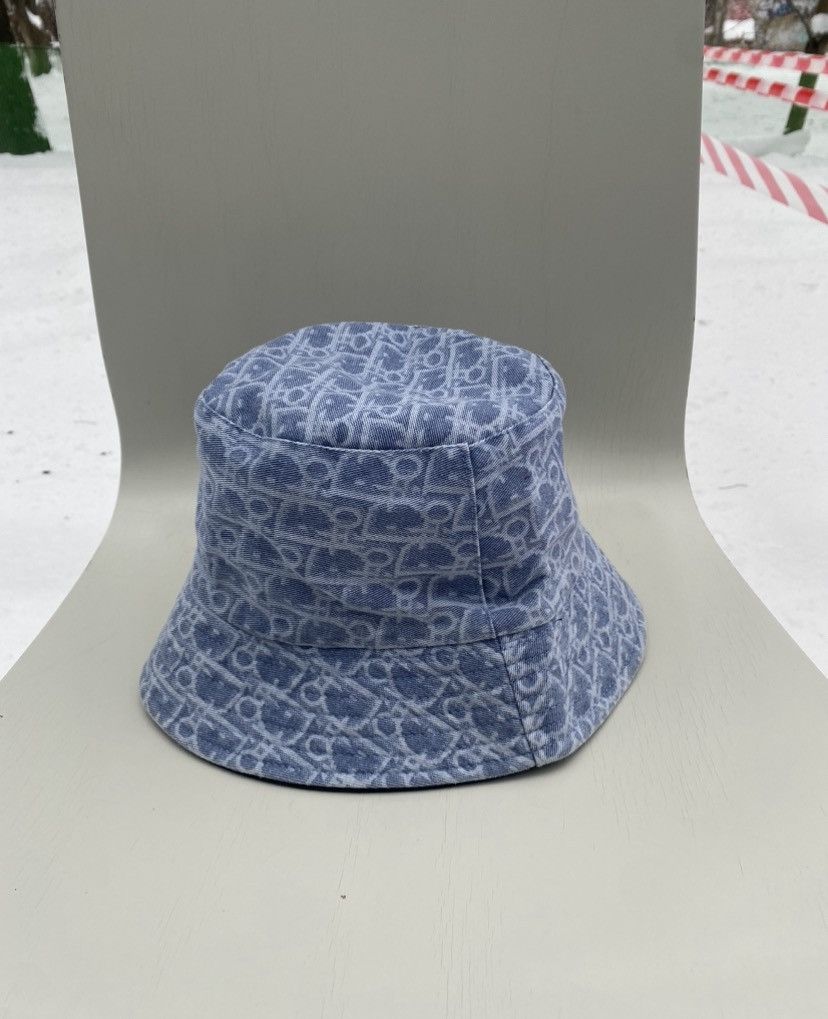 Christian Dior Monsieur Vintage Christian Dior Monogram Jeans Bucket Hat Panama Hat Size ONE SIZE - 3 Thumbnail