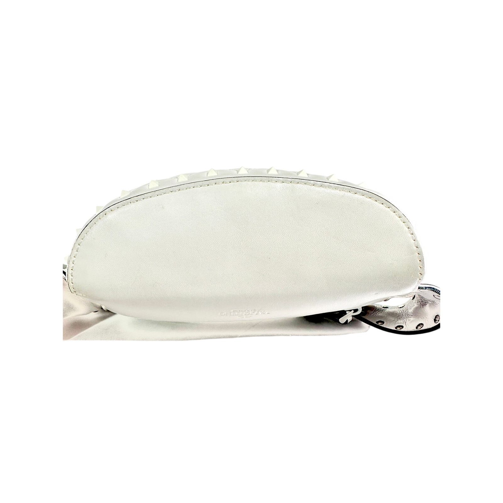 Valentino VALENTINO GARAVANI Leather Rockstud Spike Belt Bag White Size ONE SIZE - 9 Thumbnail