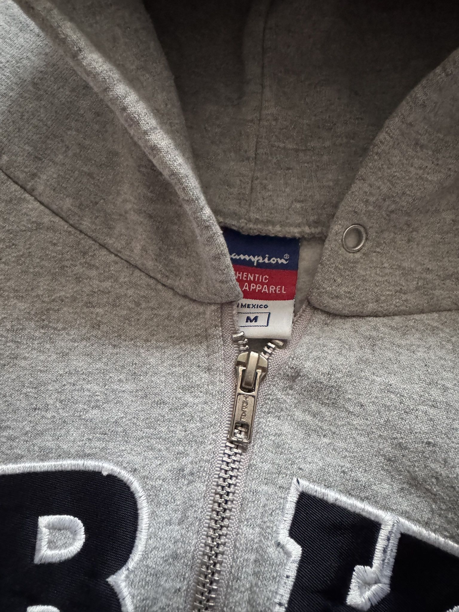 Champion Champion spellout zip hoodie boxy parker swag gray M Size US M / EU 48-50 / 2 - 3 Thumbnail