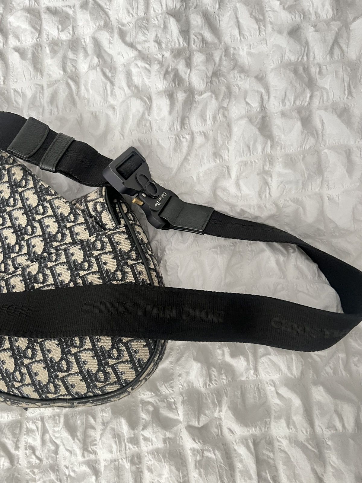Dior Dior Saddle Bag Beige and Black Dior Oblique Jacquard Size ONE SIZE - 11 Thumbnail