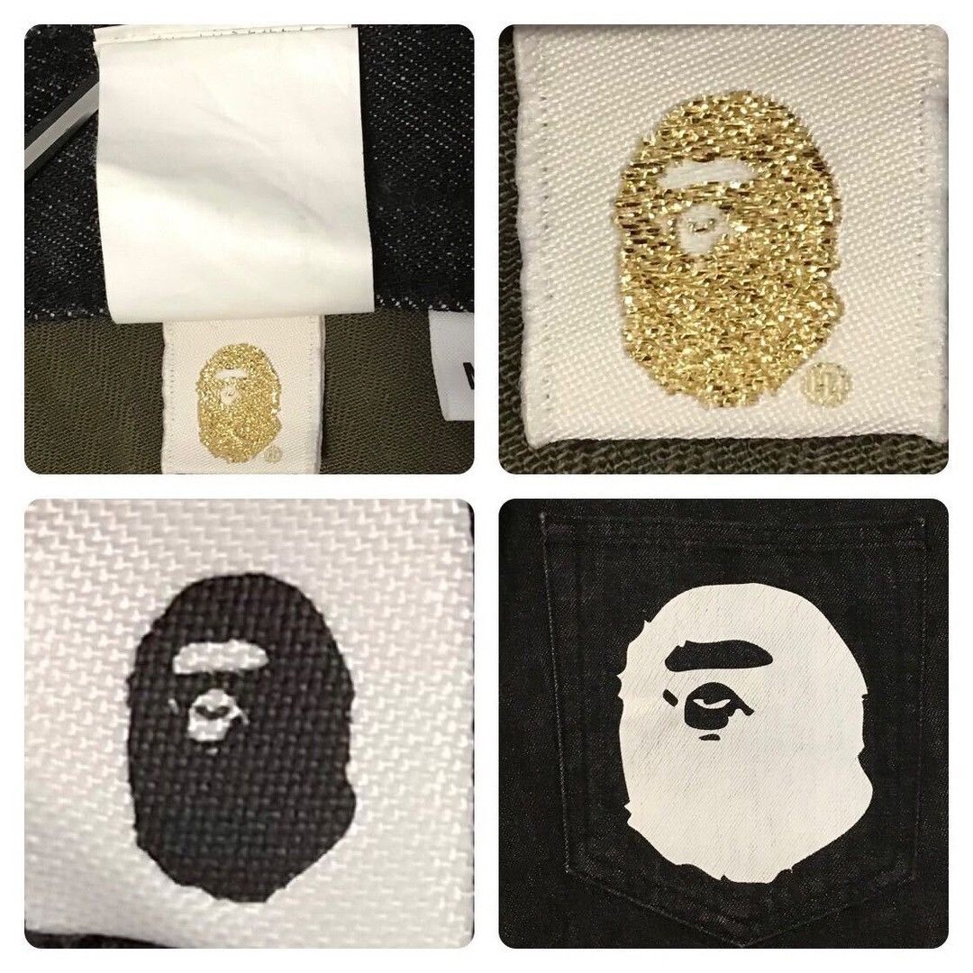 Bape BAPE APE HEAD logo black denim pants a bathing ape ★size M Size US 32 / EU 48 - 9 Thumbnail