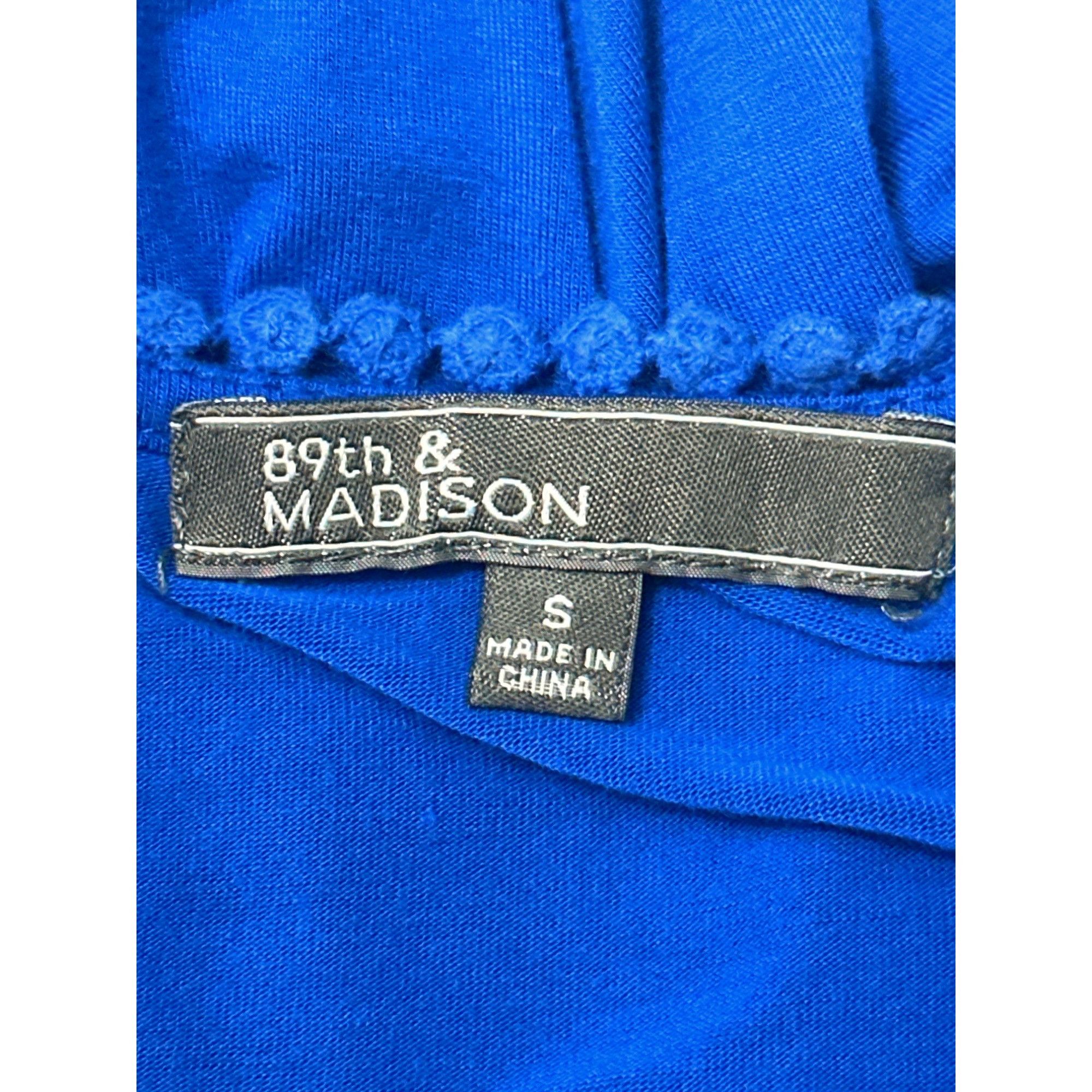 Other 89th and Madison Small Blue Knit Chiffon Pullover Lightweigh Size XL / US 12-14 / IT 48-50 - 7 Thumbnail