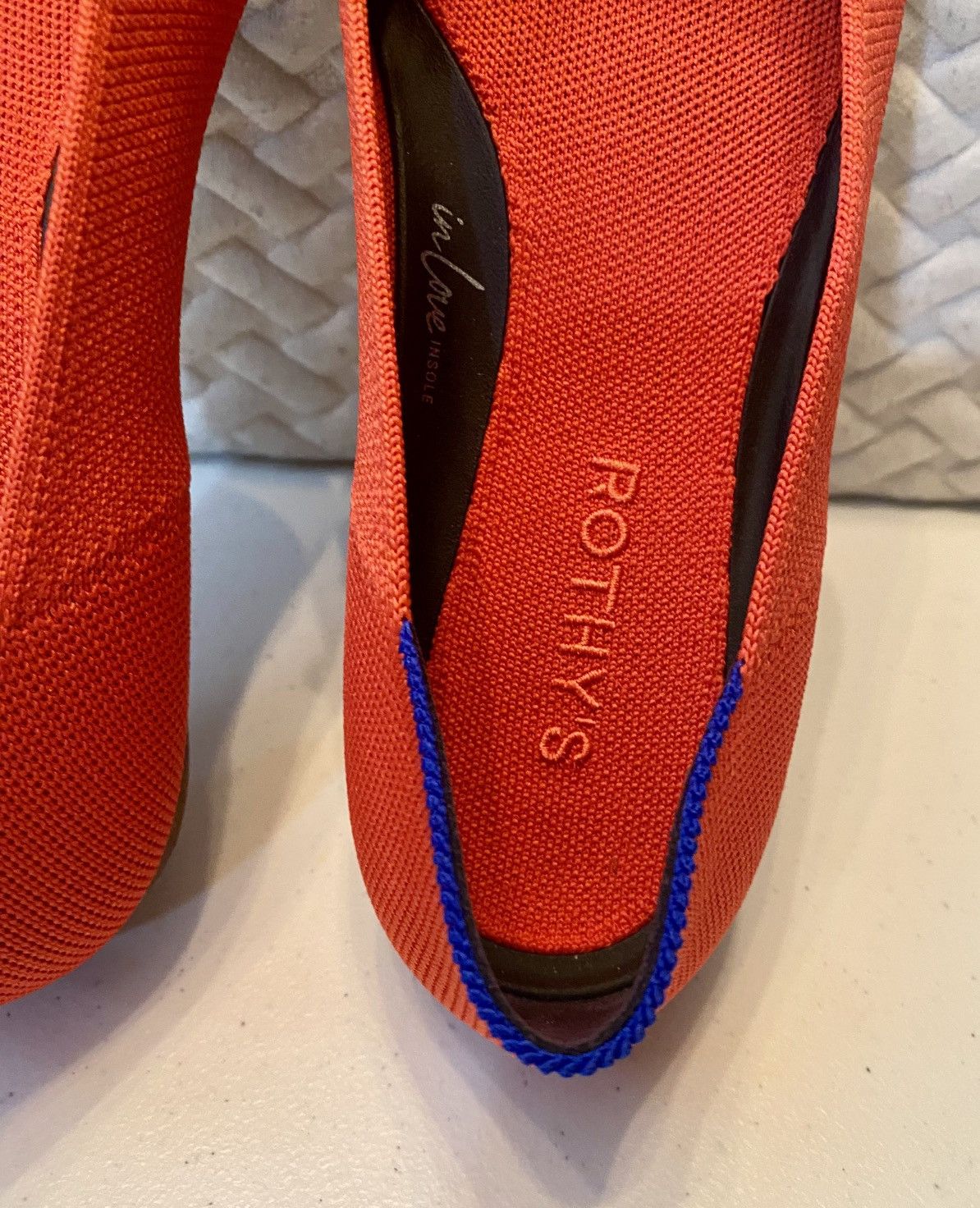 Rothy's Rothy’s The Ballet Bow Flat Glamour Red In Love Insole 9 NEW Size US 9 / IT 39 - 3 Thumbnail