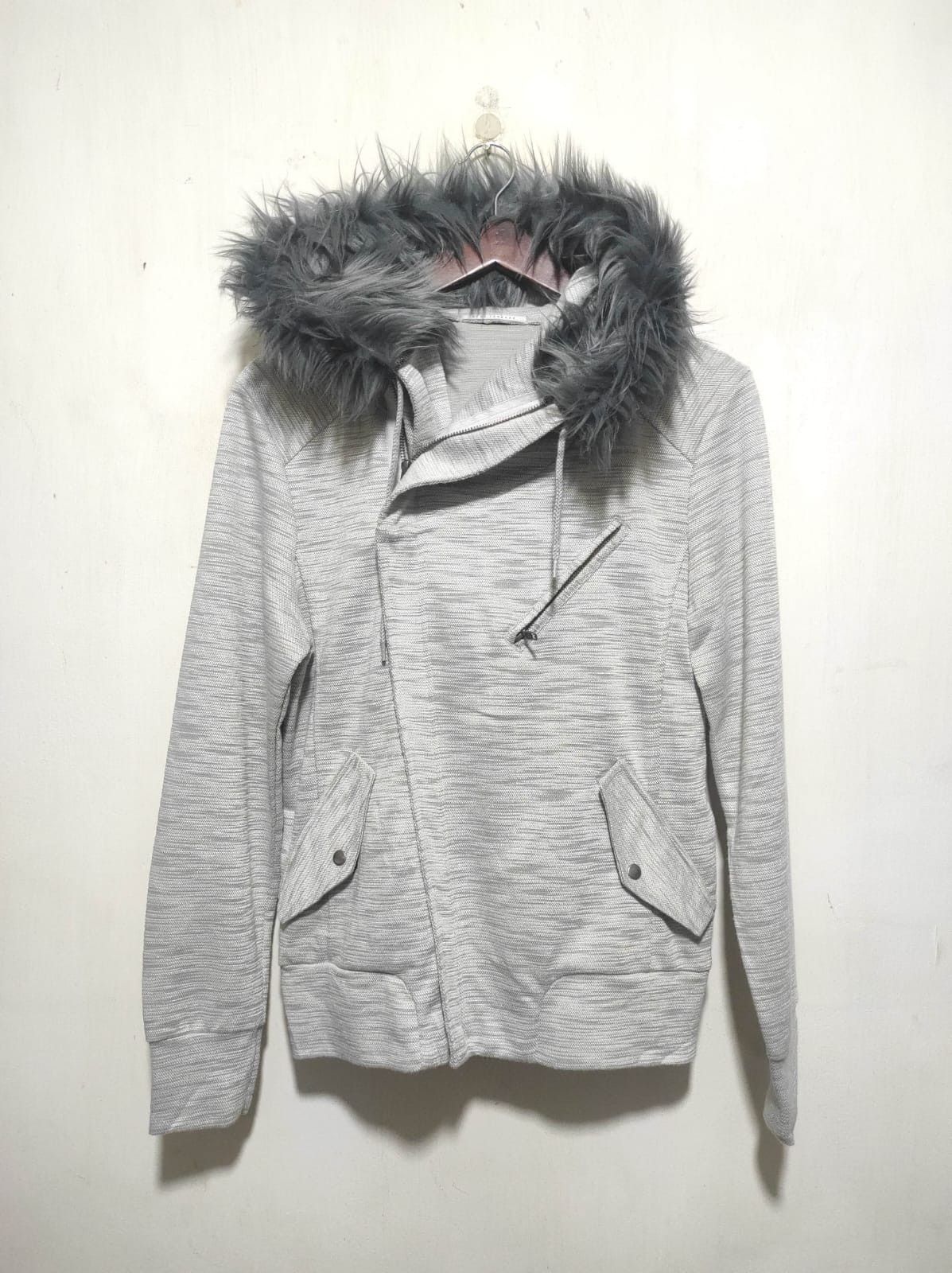 Japanese Brand Blue Tornado Asymetrycal double zip fur hoodie LGB style Size US S / EU 44-46 / 1 - 13 Thumbnail