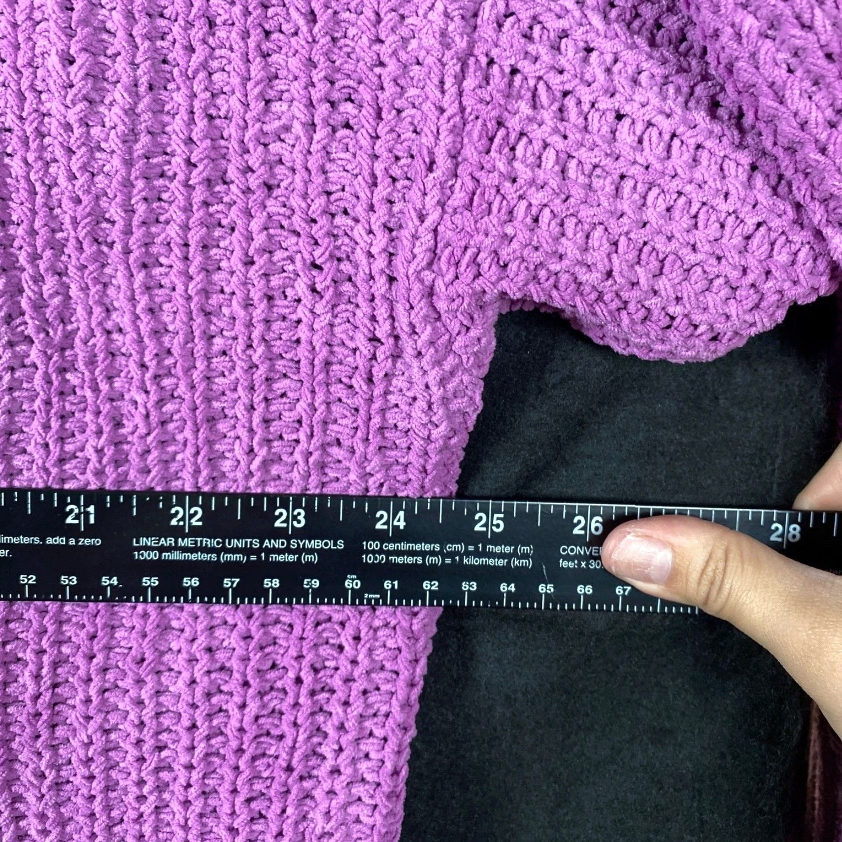 Vintage Aerie Sweater Women's Pullover Turtleneck Knit Oversized Casual Workwear Cozy Soft Chunky-Knit Medium Purple Size M / US 6-8 / IT 42-44 - 6 Thumbnail