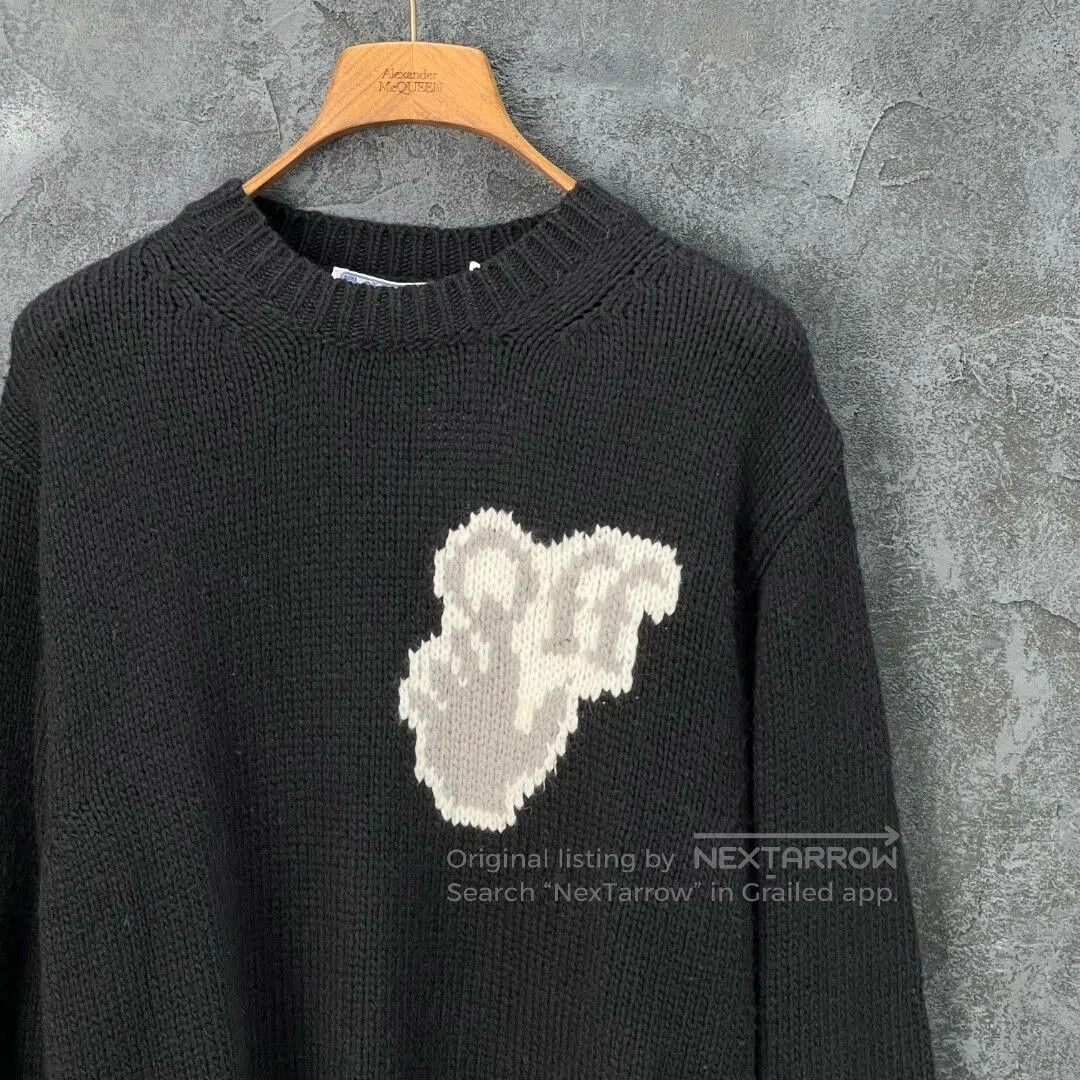 Balenciaga OFF WHITE Logo Crewneck Sweater. Size US S / EU 44-46 / 1 - 3 Thumbnail