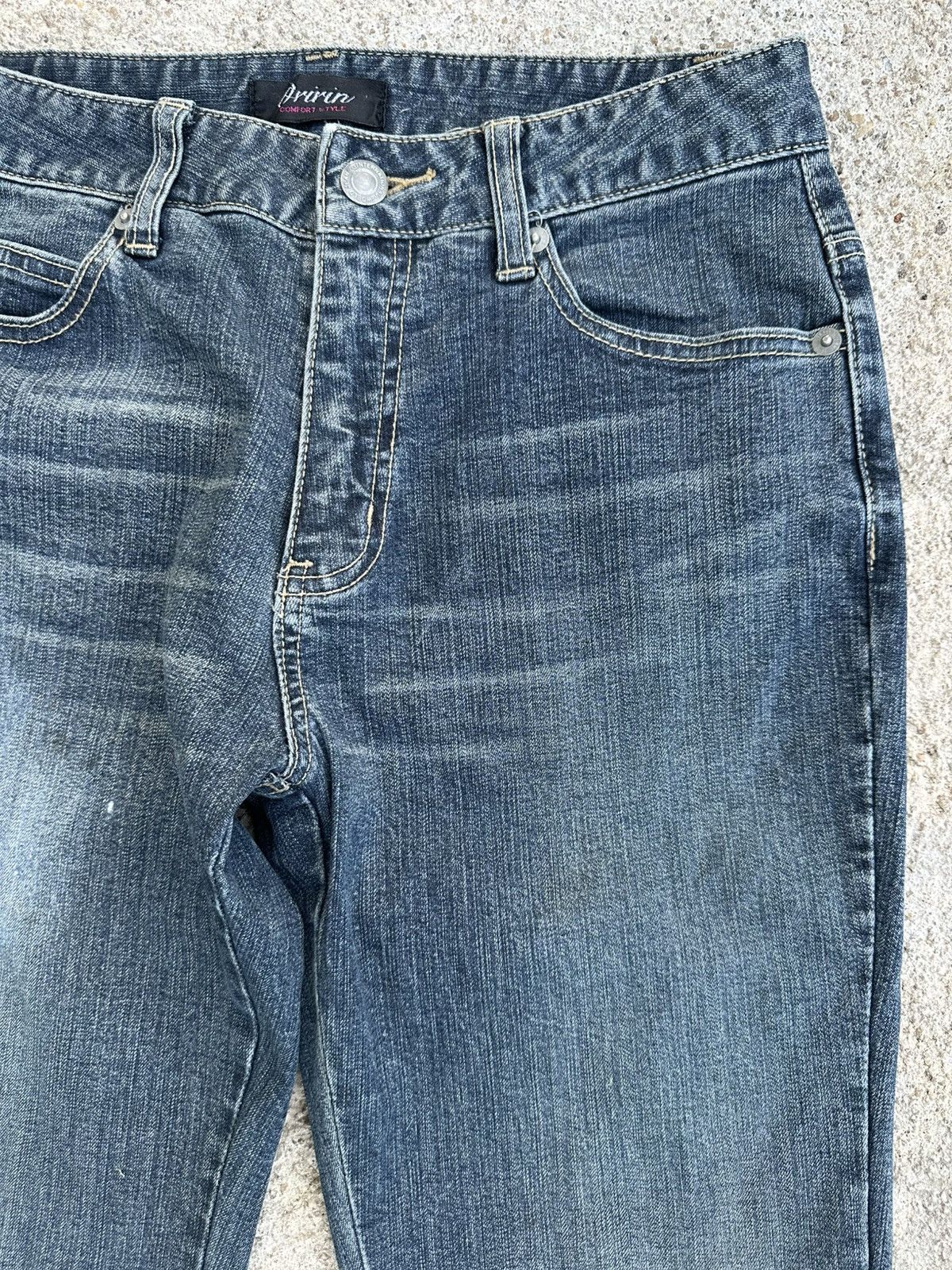 Japanese Brand Y2K Flare Hysteric Inspired Jeans With Leopard Fur W27 Size 27" / US 4 / IT 40 - 6 Thumbnail