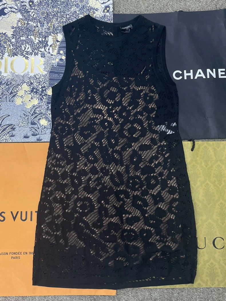 Chanel Chanel 22P Black Lace Sleeveless Dress - dmc Size US M / EU 48-50 / 2 - 1 Thumbnail