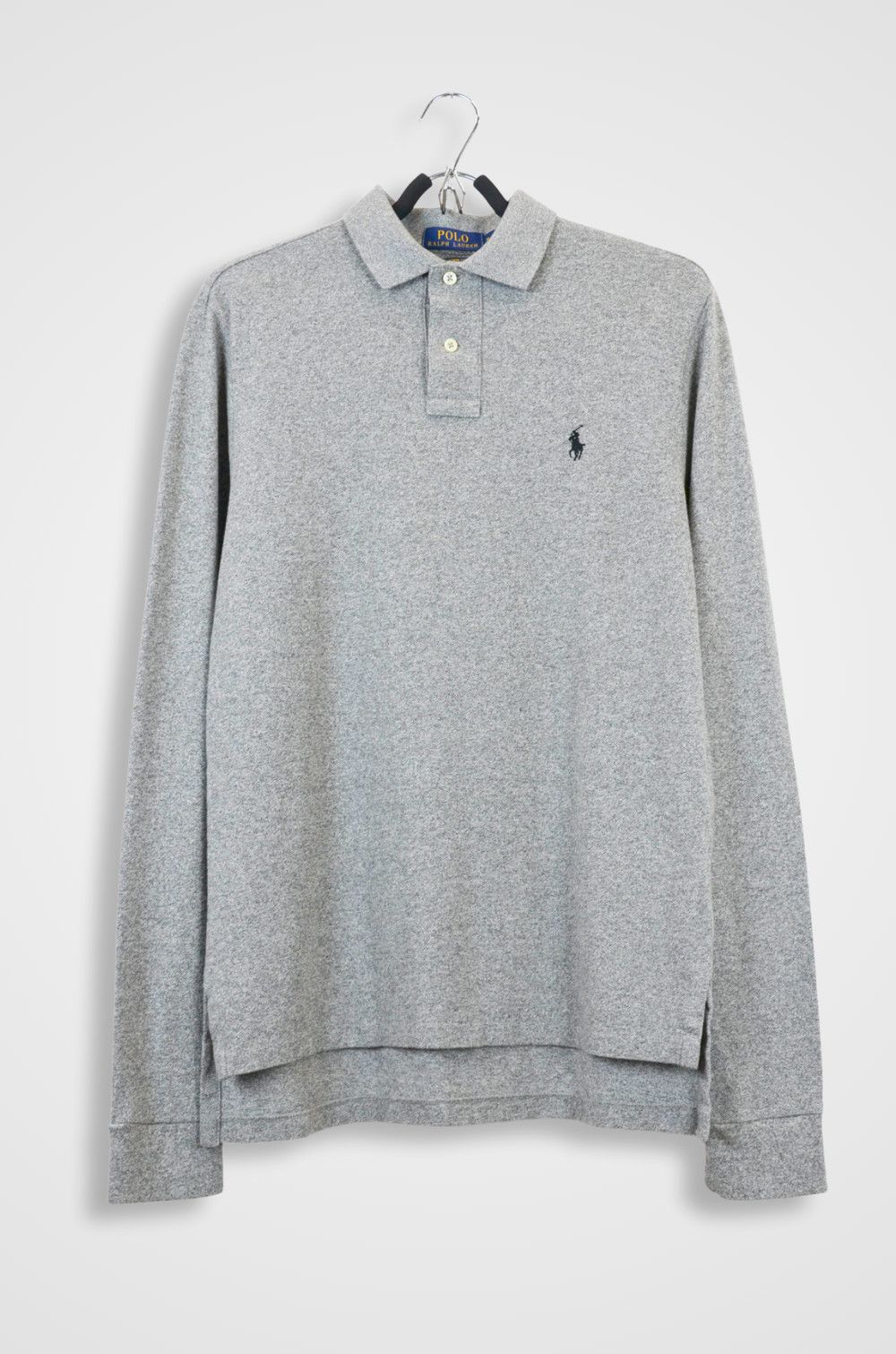 Polo Ralph Lauren NWT Polo Ralph Lauren Custom Fit Grey Long Sleeve Polo S Size US S / EU 44-46 / 1 - 1 Thumbnail