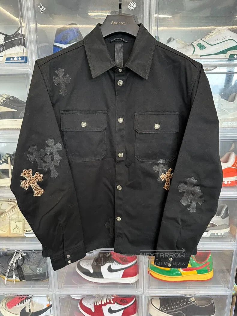 Chrome Hearts CHROME HEARTS Size L Panther cross leather black Workdog sh Size US L / EU 52-54 / 3 - 1 Thumbnail
