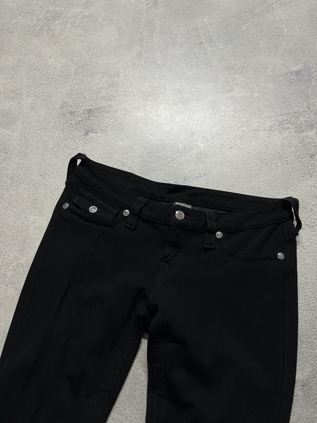 True Religion × Vintage Vintage Y2k True Religion USA Denim Jeans 00s Size 27" / US 4 / IT 40 - 9 Thumbnail