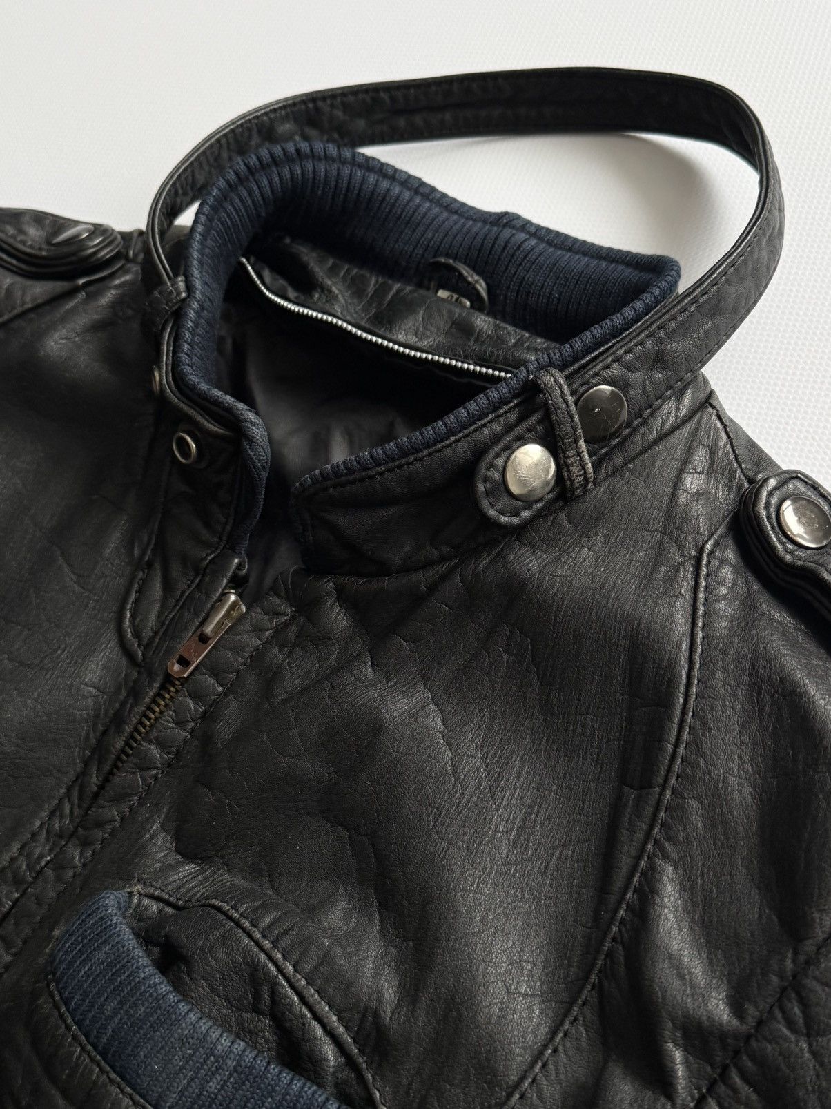 Vintage 1960s Vintage USA Talon Cafe Racer Motorcycle Leather Jacket Size US M / EU 48-50 / 2 - 5 Thumbnail
