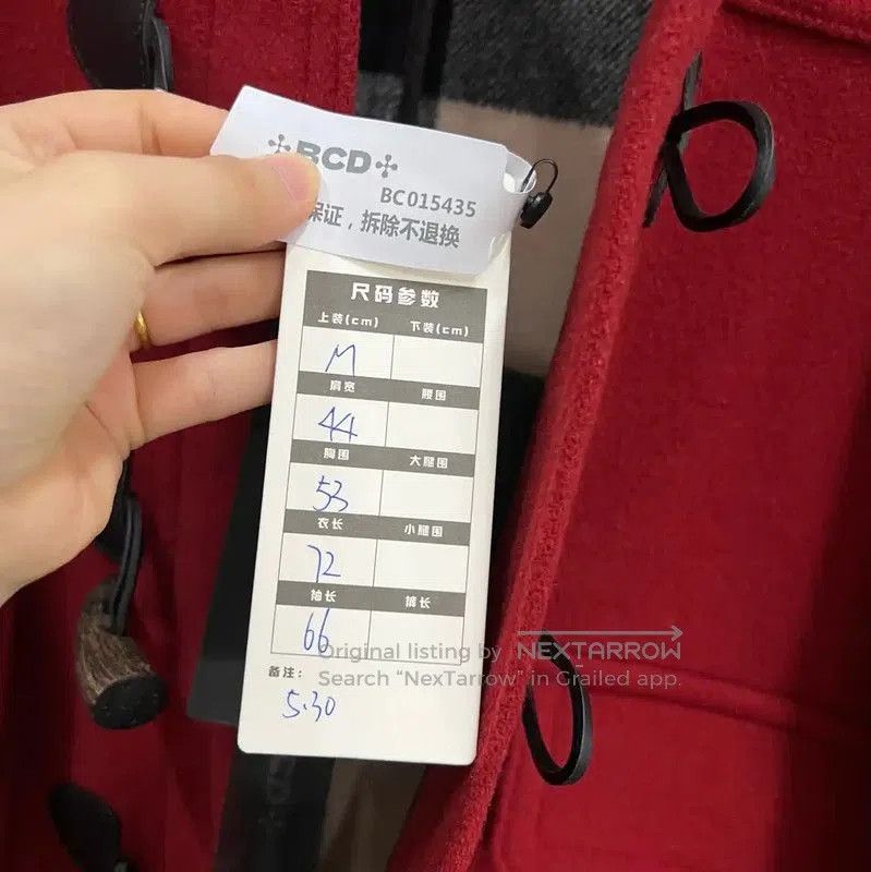 Burberry Burberry Women's Red Cotton Jacket for Spring. Size M / US 6-8 / IT 42-44 - 5 Thumbnail